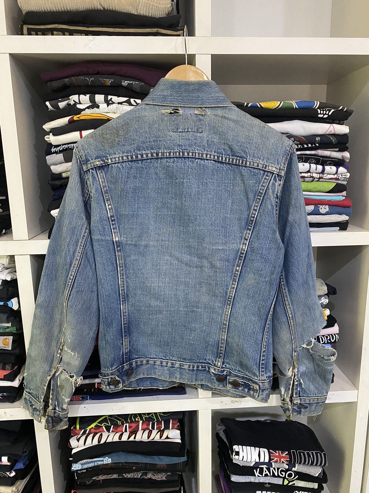 Levi's Vintage 90’s Levis Damaged Jacket Size US XS / EU 42 / 0 - 4 Thumbnail
