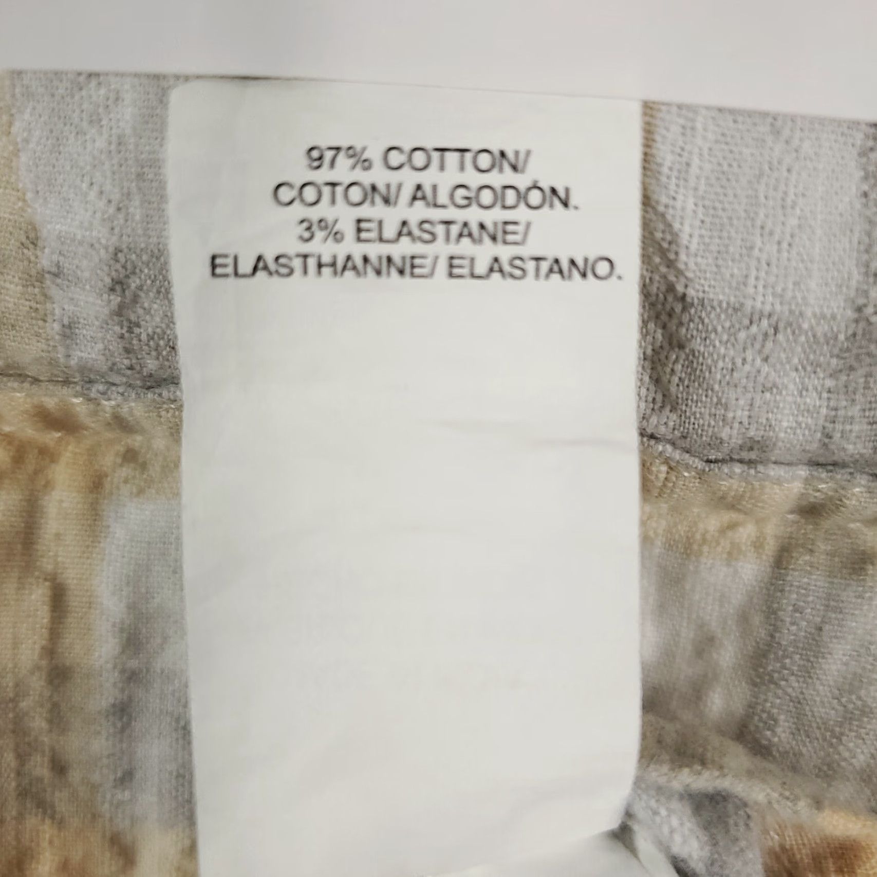 Lucky Brand Lucky Brand Button-Up Shirt Mens XL Beige Gray Check Casual Short Sleeve Size US XL / EU 56 / 4 - 6 Thumbnail