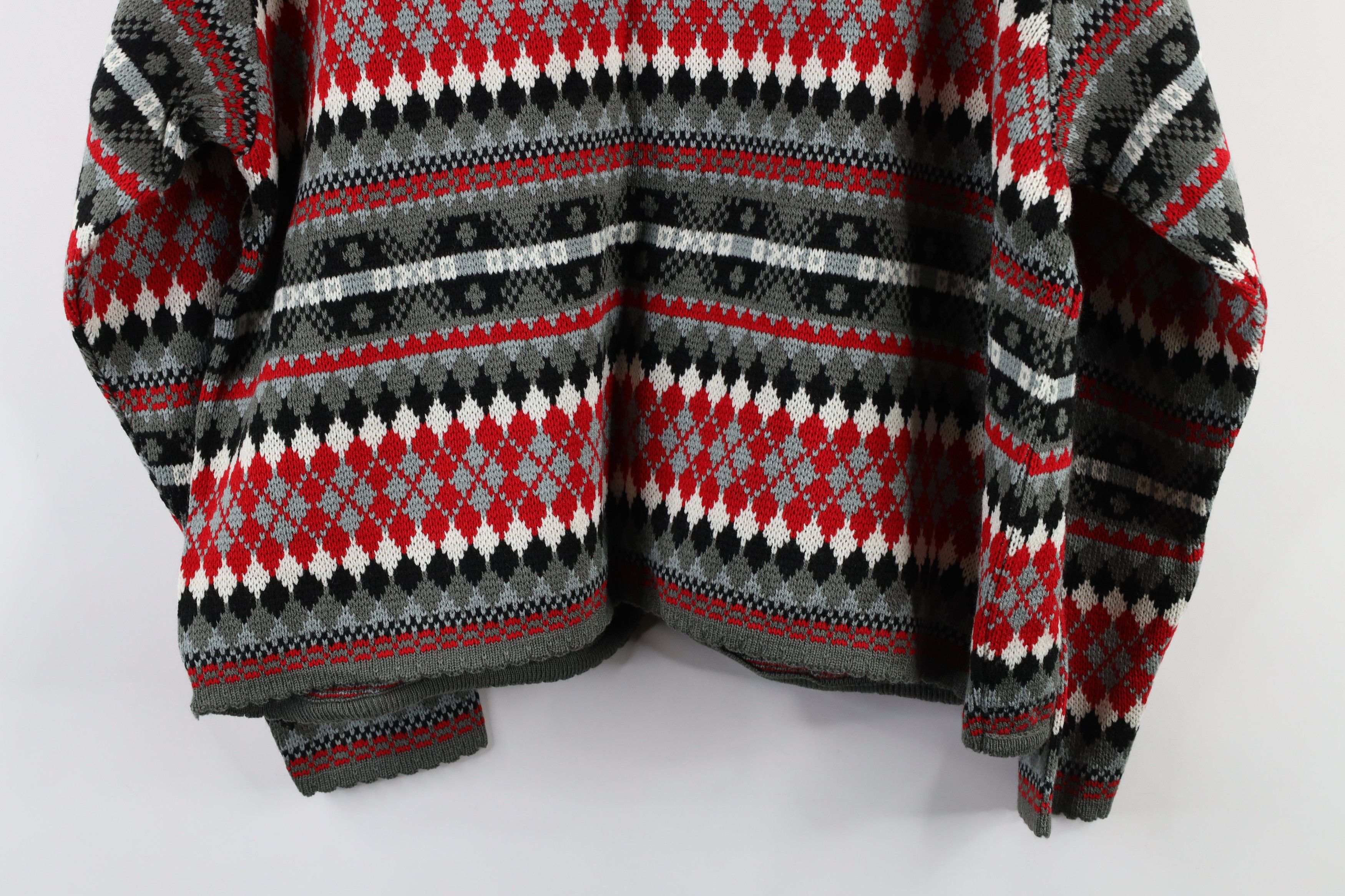 Vintage Vintage 90s Streetwear Knit Button Cardigan Sweater Acrylic Size XL / US 12-14 / IT 48-50 - 10 Thumbnail