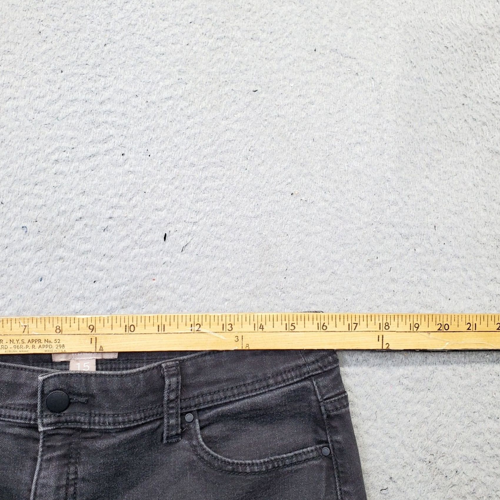 Vintage Chico's Jeans Womens M Black Denim Stretch Slimming Straight Leg Jeans Regular Waist 32.5in Inseam 31in Pockets Size 32" / US 10 / IT 46 - 6 Thumbnail