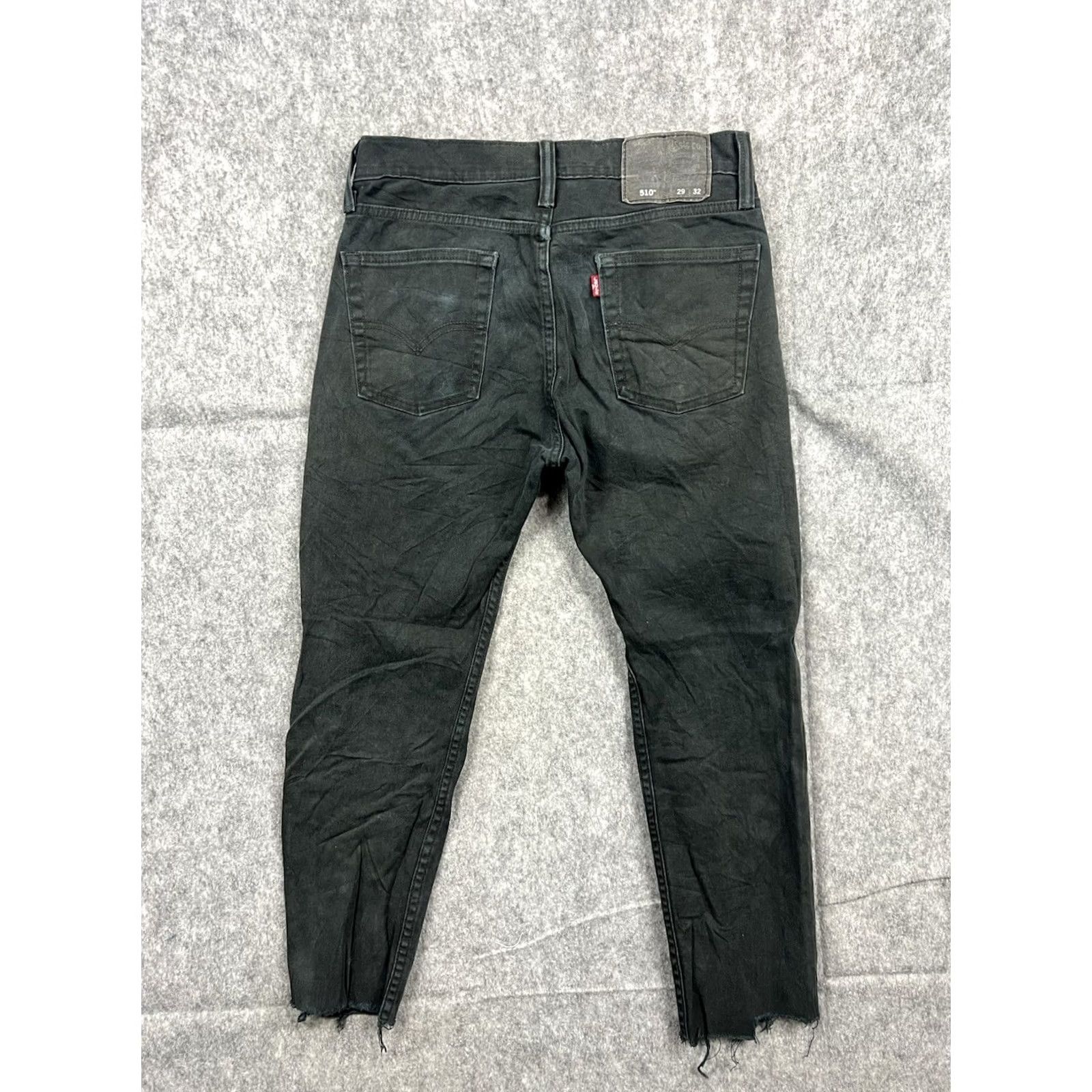 Levi's VINTAGE Levi's 510 Jeans Distressed Black Slim Skinny 90s City USA Mens 29x32 Size US 28 / EU 44 - 4 Thumbnail