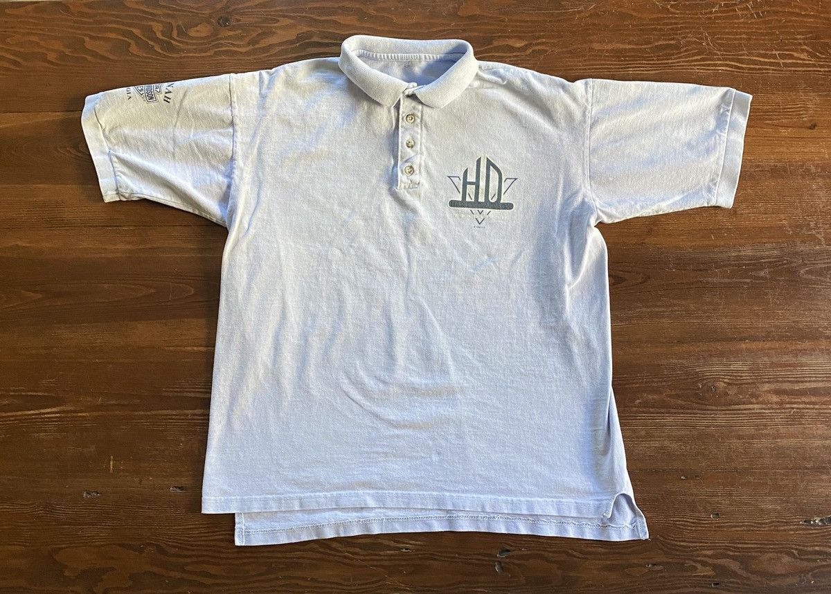 Harley Davidson × Vintage Vintage ‘96 Harley Davidson Savannah Georgia Blue Polo Size US XL / EU 56 / 4 - 2 Thumbnail
