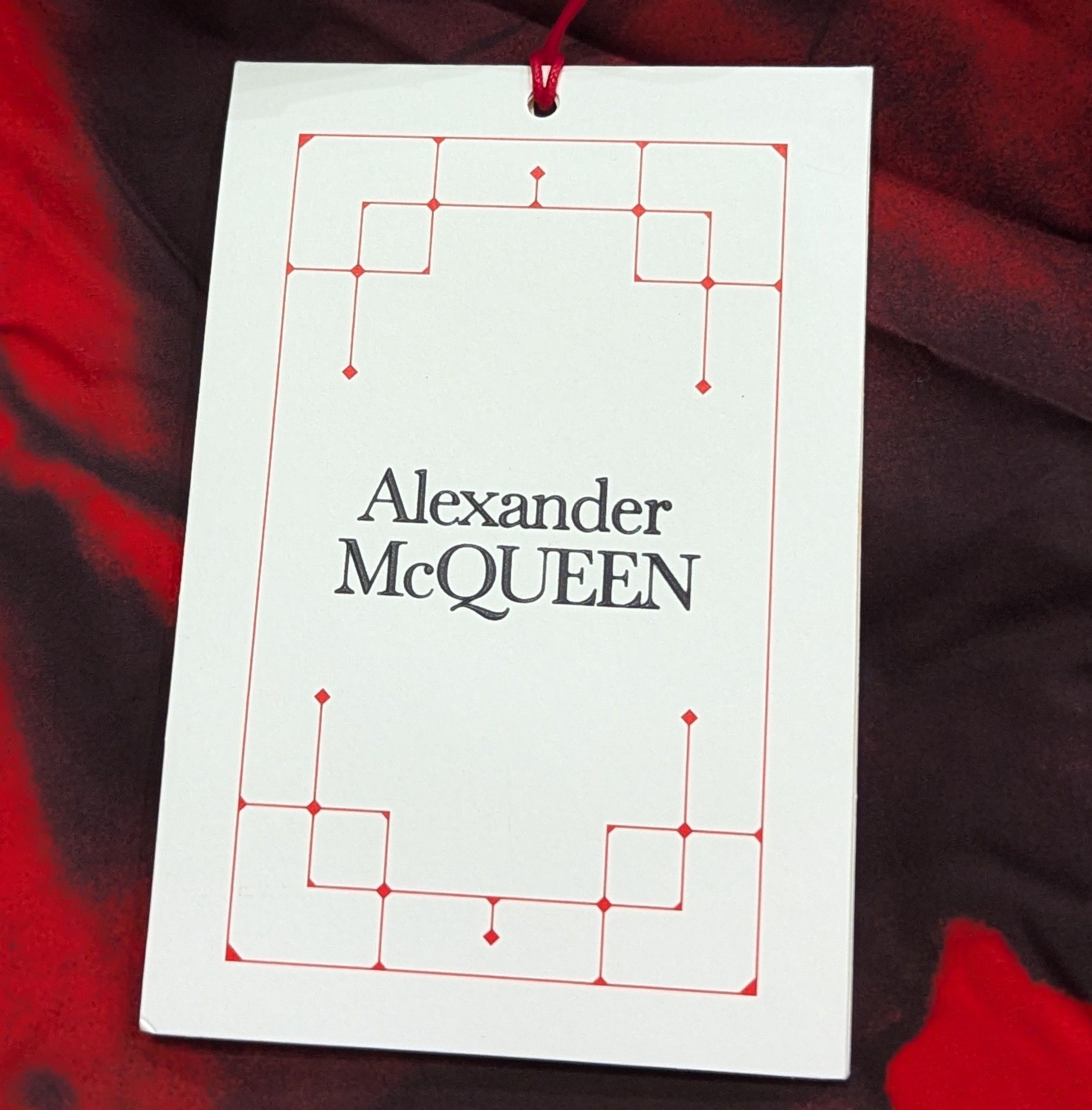 Alexander McQueen Alexander McQueen Floral Button Up Shirt Red/Black 15.5 Size US M / EU 48-50 / 2 - 7 Thumbnail
