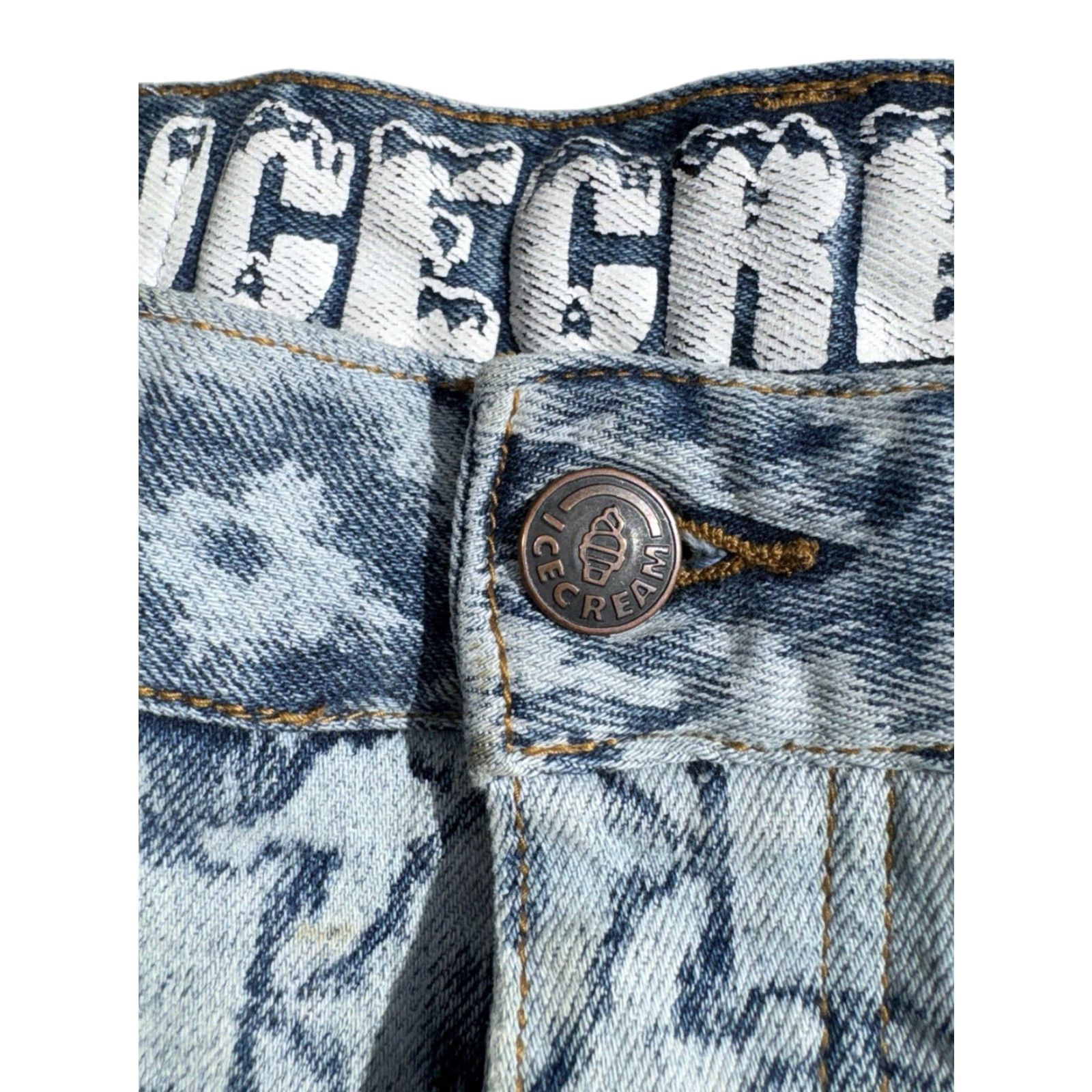 Billionaire Boys Club VINTAGE Billionaire Boys Club BBC Y2K Drip Aztec Jeans Sz 36 Regular Blue 36 RARE Men Jeans Straight Mens Size US 36 / EU 52 - 4 Thumbnail