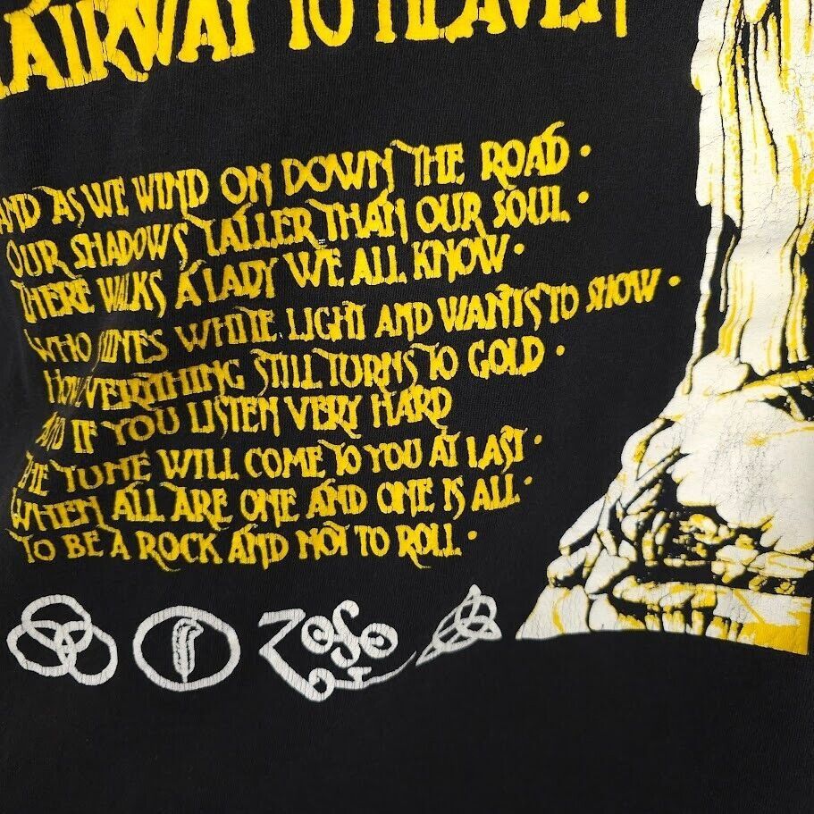Other Led Zeppelin T Shirt Mens Size Large Black Stairway Size US L / EU 52-54 / 3 - 3 Thumbnail