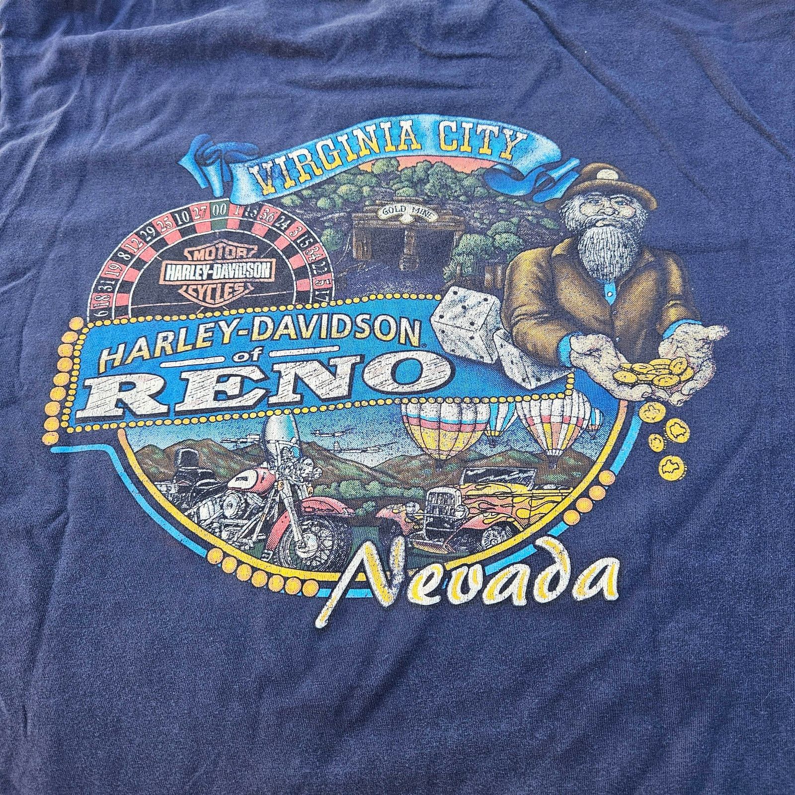 Harley Davidson Vintage Harley Davidson Shirt Eagle Size Large Blue Size US L / EU 52-54 / 3 - 5 Thumbnail