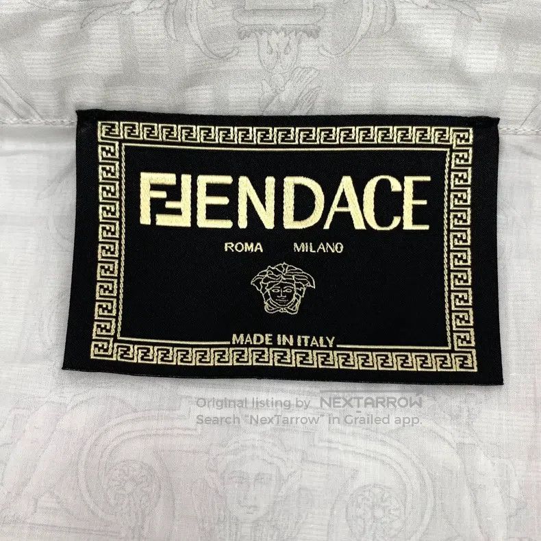 Fendi Fendi size 40 Grey logo pattern all-over print cotton colla Size US XS / EU 42 / 0 - 5 Thumbnail