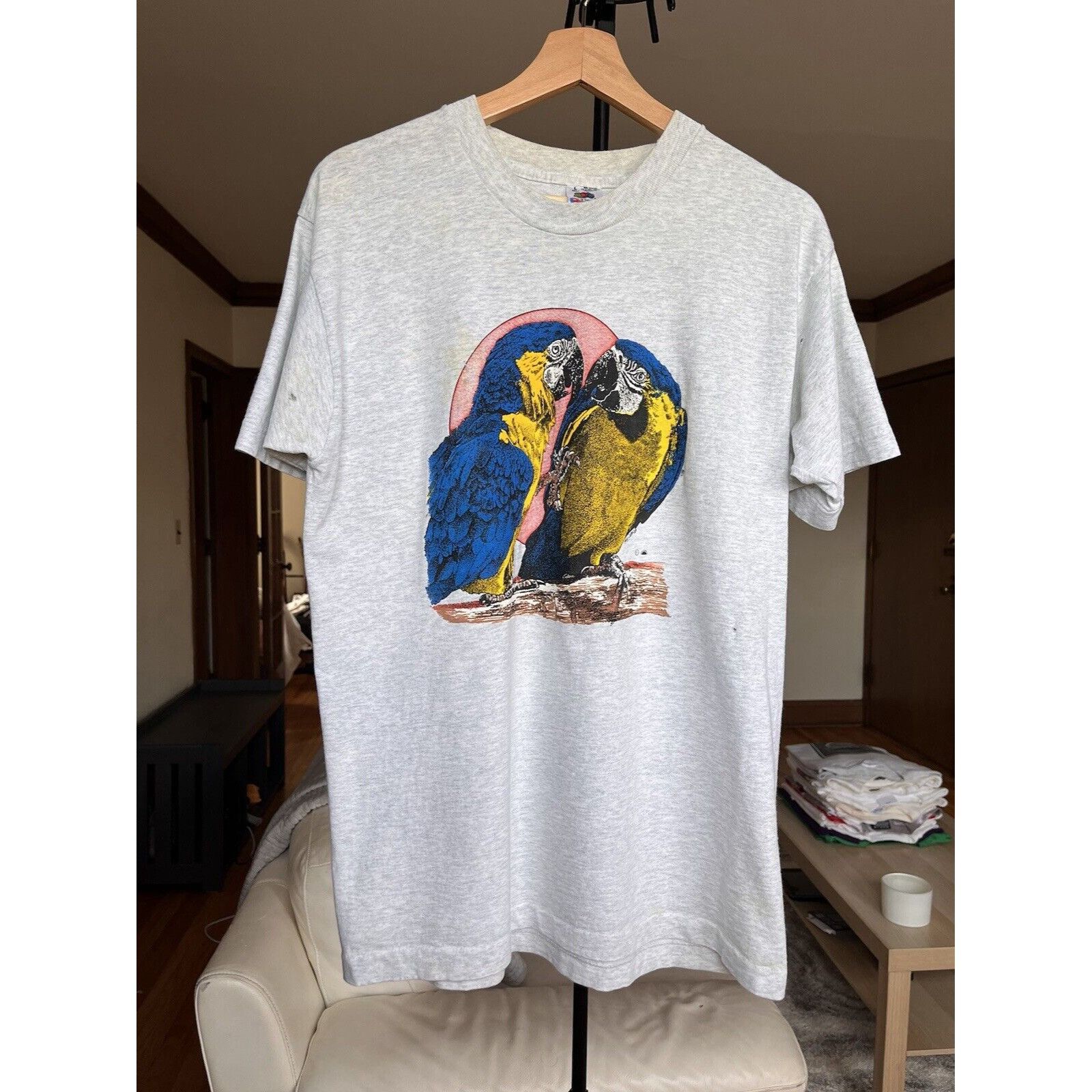 Vintage VINTAGE SINGLE STITCH ANIMAL BIRD PARROT GRAPHIC T SHIRT 90S Size US L / EU 52-54 / 3 - 1 Thumbnail