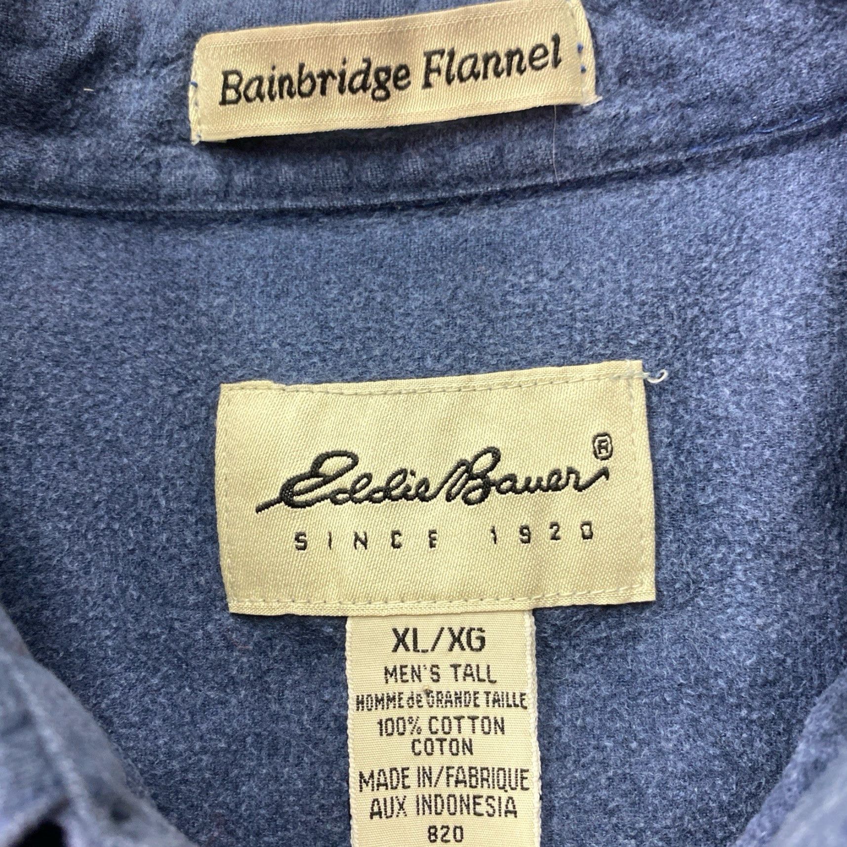 Eddie Bauer VINTAGE Eddie Bauer Bainbridge Flannel Shirt Size US XL / EU 56 / 4 - 2 Thumbnail