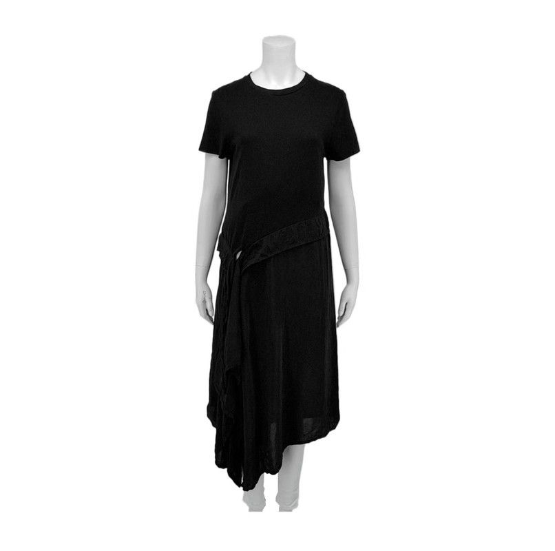 Loewe Loewe Black Silk Short Sleeve Dress 0089 Size M / US 6-8 / IT 42-44 - 1 Thumbnail