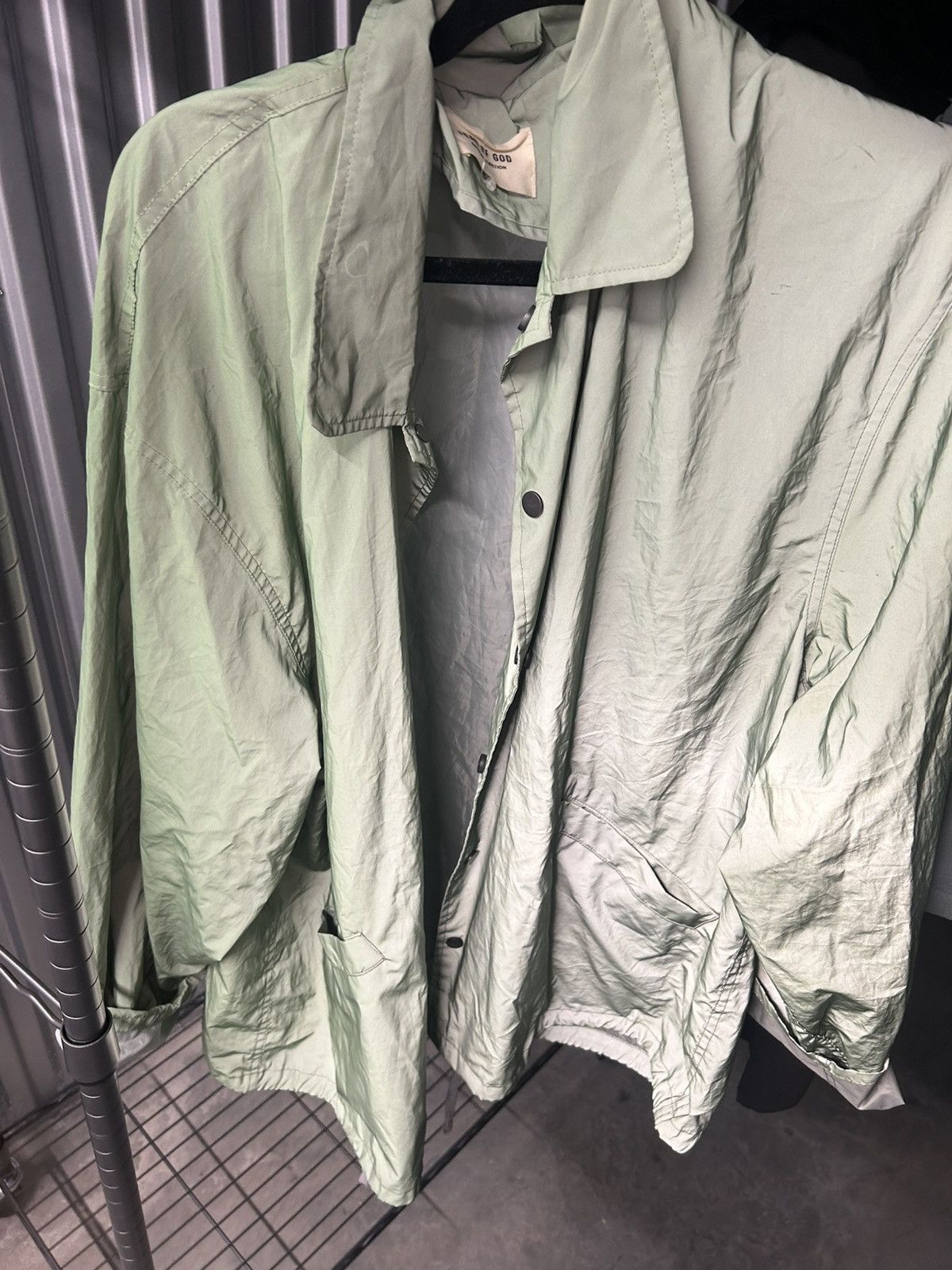 Fear of God Fear of God Sixth Collection Iridescent Green Coach Jacket Size US L / EU 52-54 / 3 - 1 Thumbnail