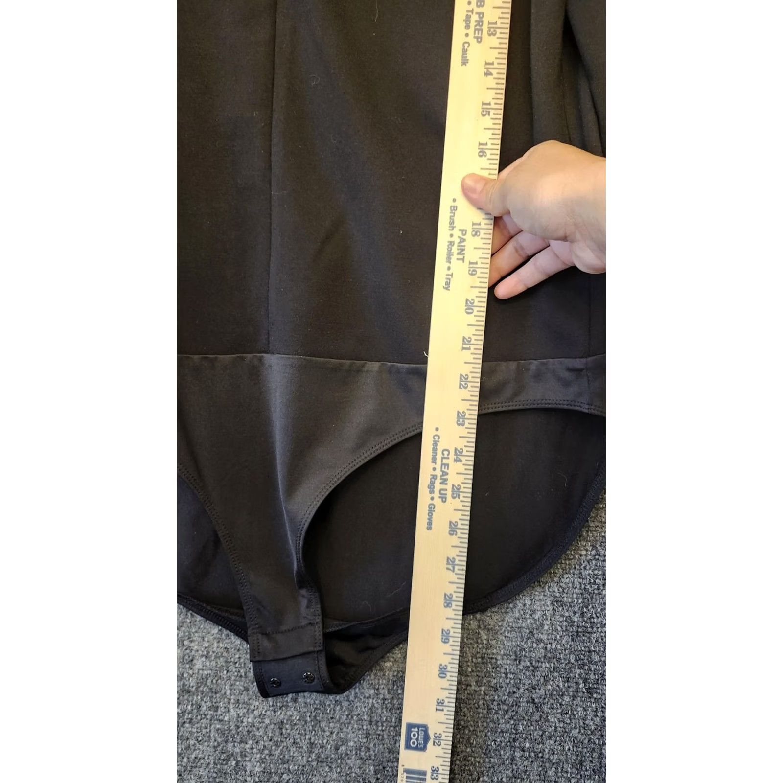 Vintage Chico's Black Label Bodysuit Womens 2 Black Long Sleeve V Neck Snap Gusset Top Size XS / US 0-2 / IT 36-38 - 7 Thumbnail