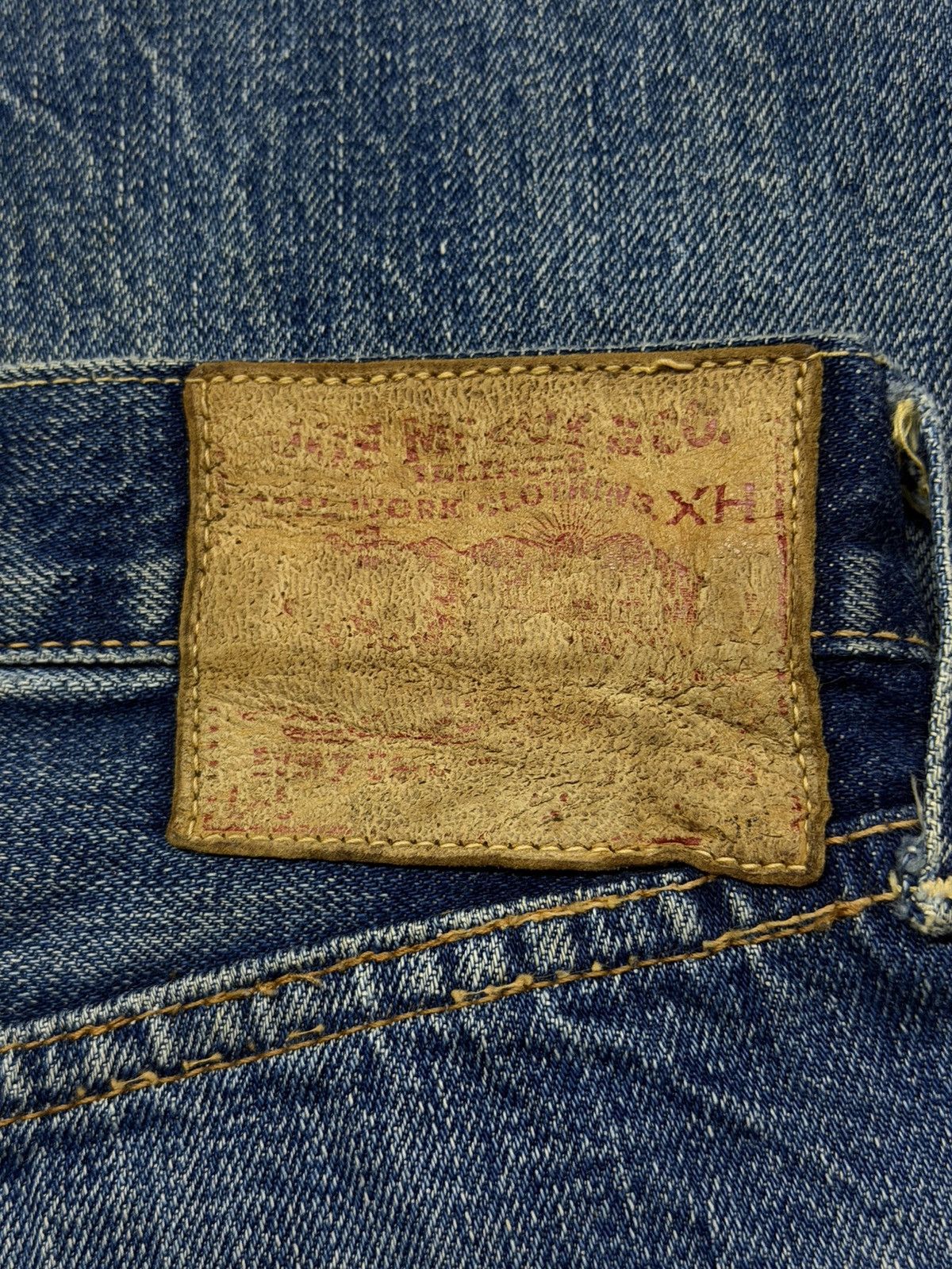 The Real McCoy's Vintage 90s Joe McCoys & Co Selvedge Denim Japan | 1940s W32 Size US 32 / EU 48 - 14 Thumbnail