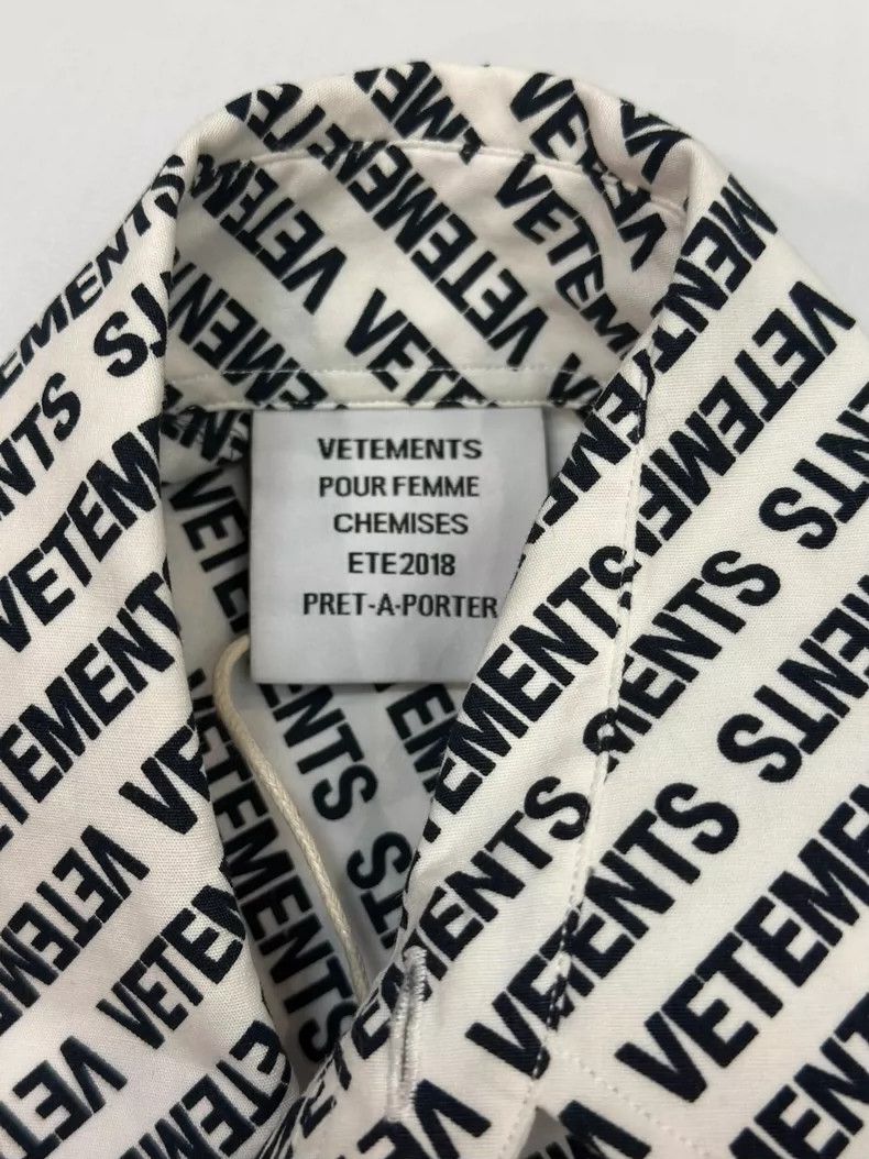 Vetements Vetements 20ss Small Letter Print Shirt 2506-Nextarrow Size US XS / EU 42 / 0 - 4 Thumbnail
