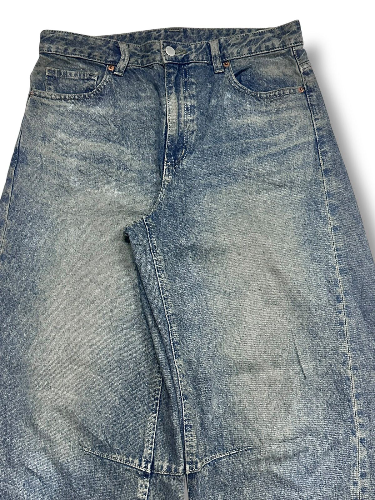 GU GU Vintage Baggy Loose Style Jeans With Faded Wash Size US 33 - 4 Thumbnail