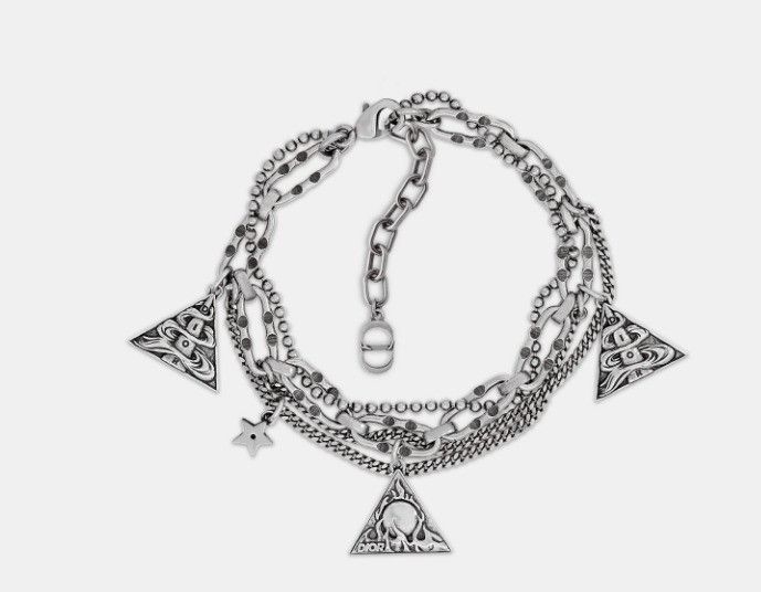Dior o1w1db11124 Size: OS / Finish Brass Bracelet in Silve Size ONE SIZE - 1 Thumbnail