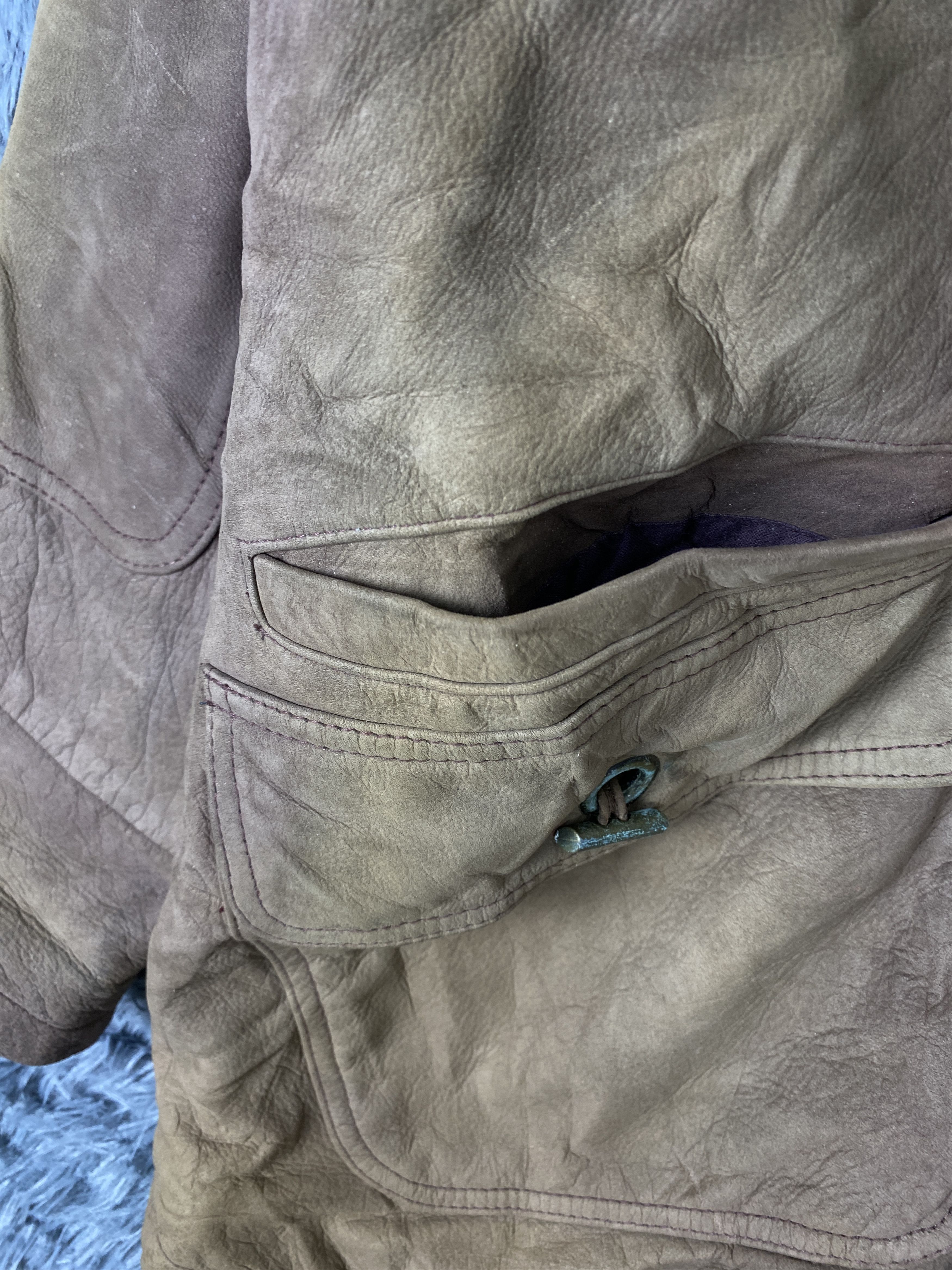 Japanese Brand × Vintage Vintage Scandinavia Sun Faded Leather Jacket Size US M / EU 48-50 / 2 - 5 Thumbnail