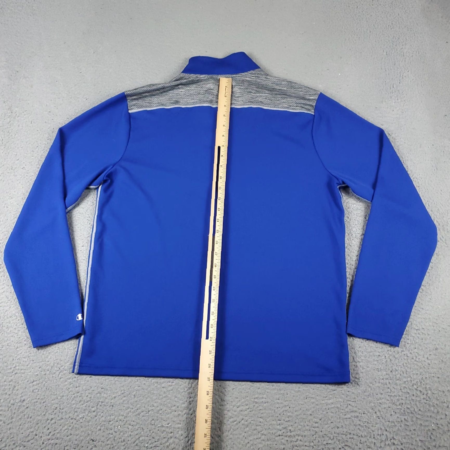 Champion Champion Shirt Mens Large Blue 1/4 Zip Pullover Long Sleeve Activewear Golf Casual Travel Size US L / EU 52-54 / 3 - 5 Thumbnail