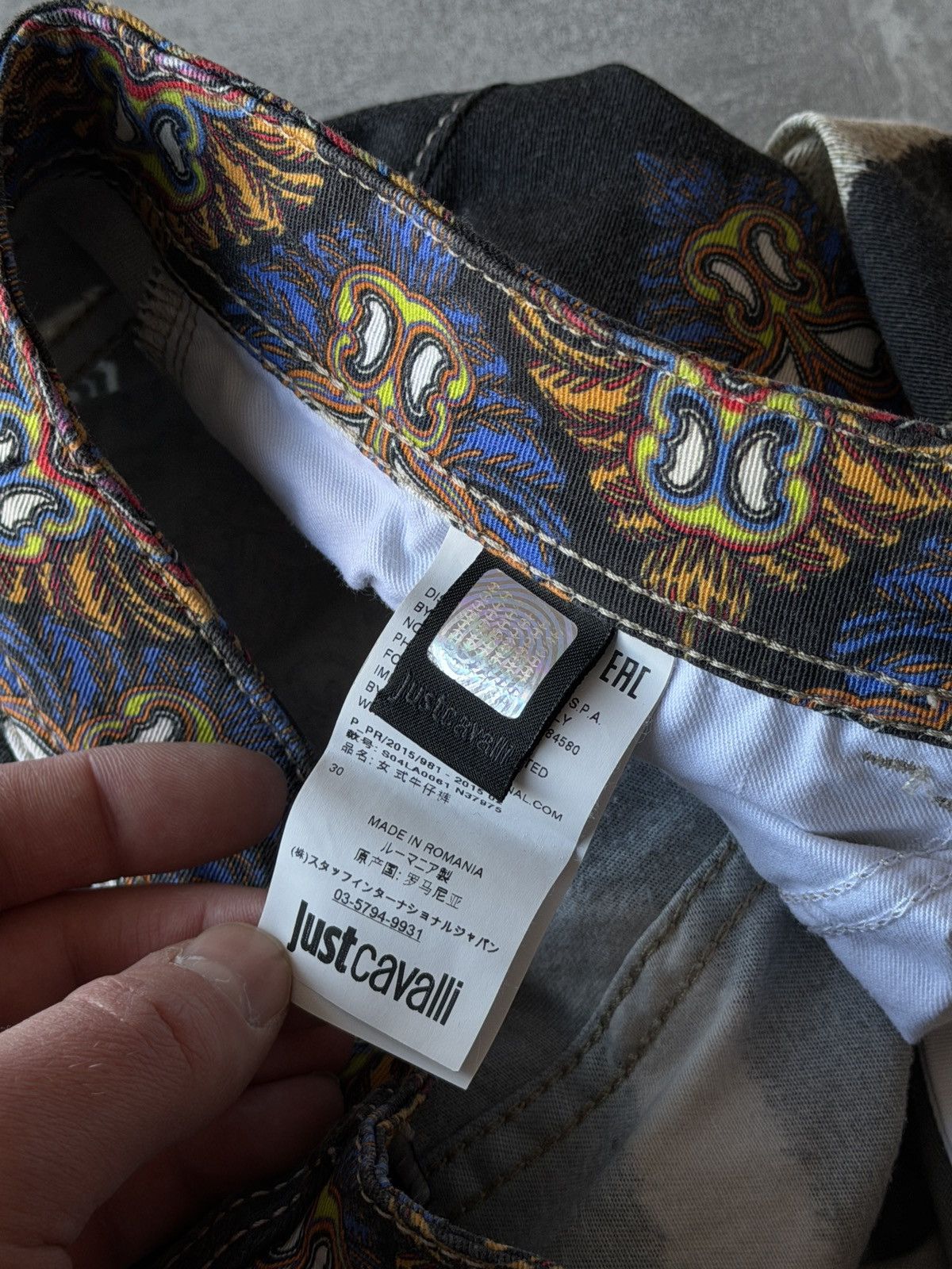 Just Cavalli Just cavalli overprint jeans skinny size 30 Size 30" / US 8 / IT 44 - 8 Thumbnail