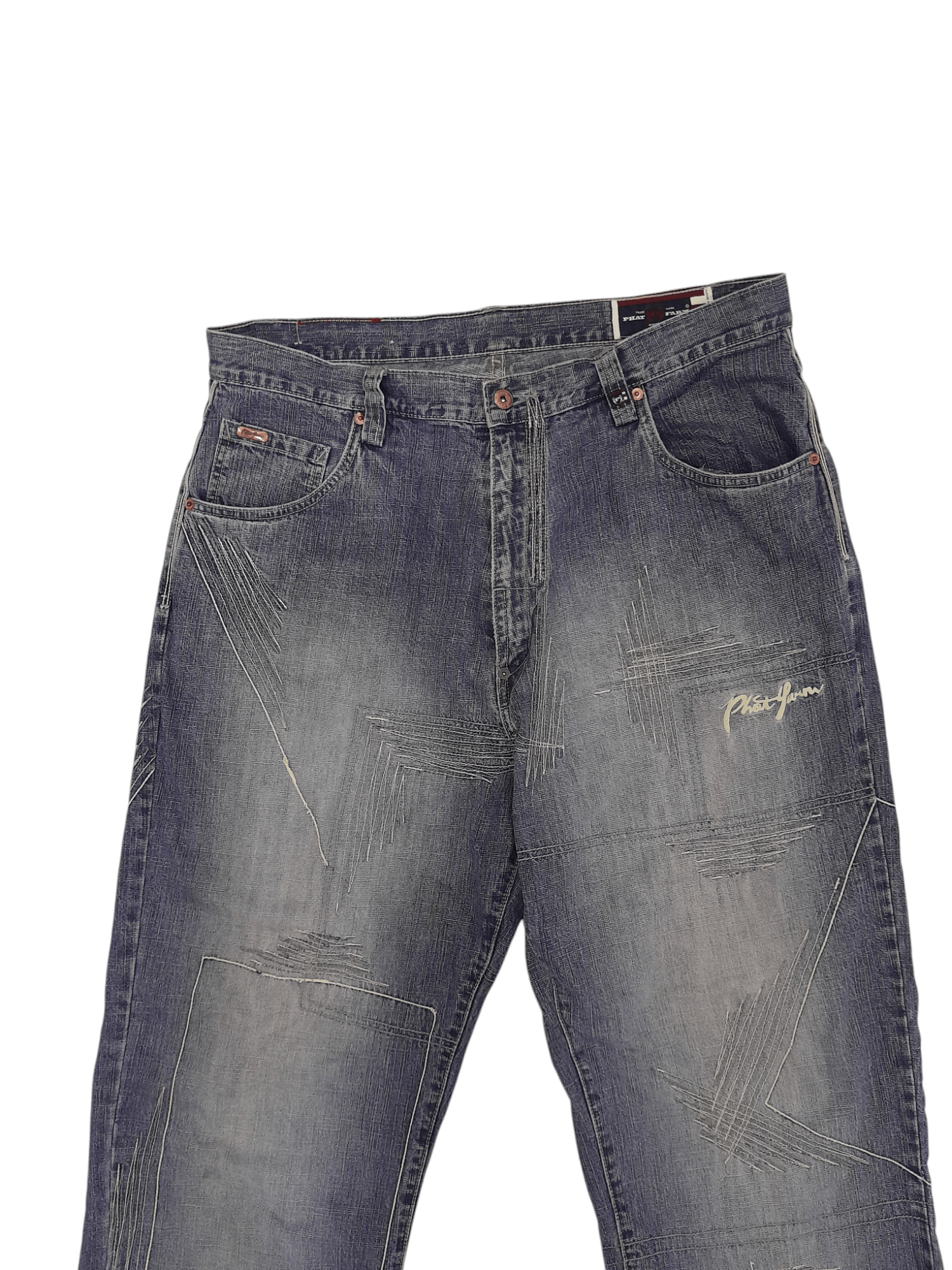 Phat Farm Phat Farm Baggy Denim (F526) Waist 36 Size US 36 / EU 52 - 2 Thumbnail