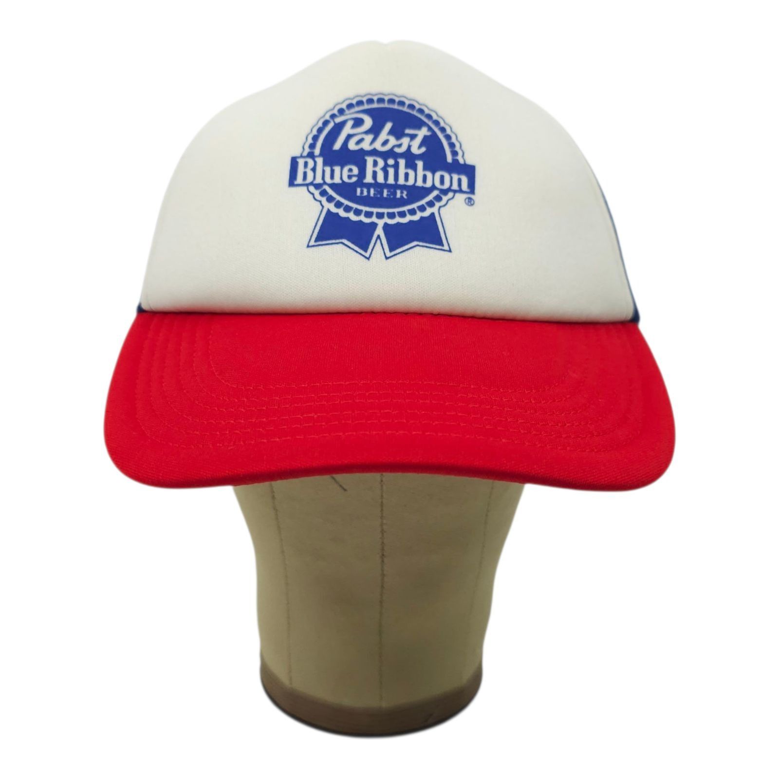 Pabst Blue Ribbon Pabst Blue Ribbon Beer Mesh Foam Snapback Cap Trucker Hat Size ONE SIZE - 13 Thumbnail