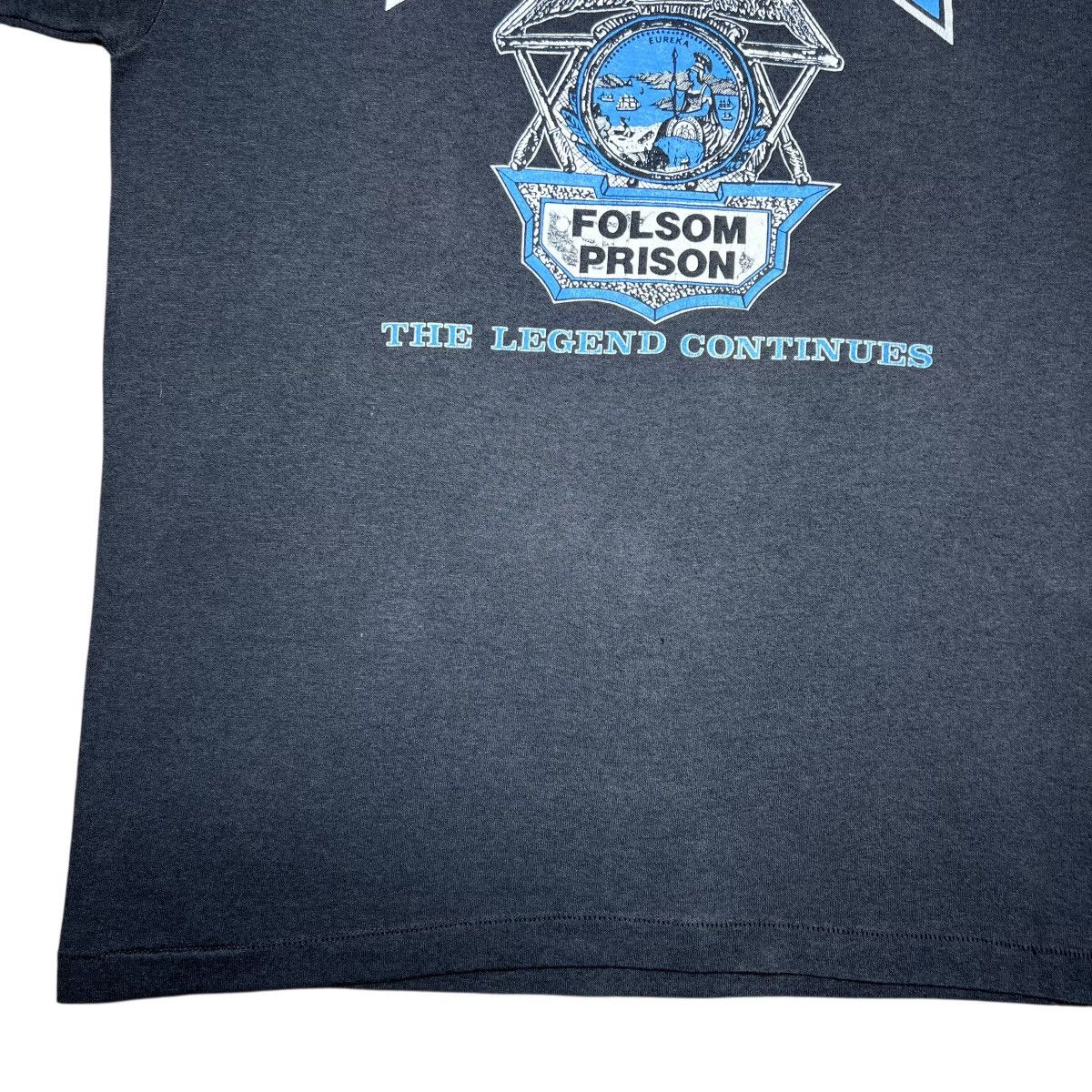 Other Vintage 80s Folsom Prison The Legend Continues Spell Out Tee Size US L / EU 52-54 / 3 - 6 Thumbnail