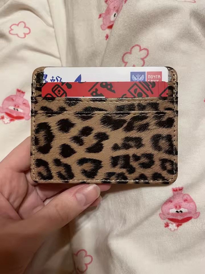 Japanese Brand Y2k cheetah leopard print wallet cardholder Size ONE SIZE - 6 Thumbnail