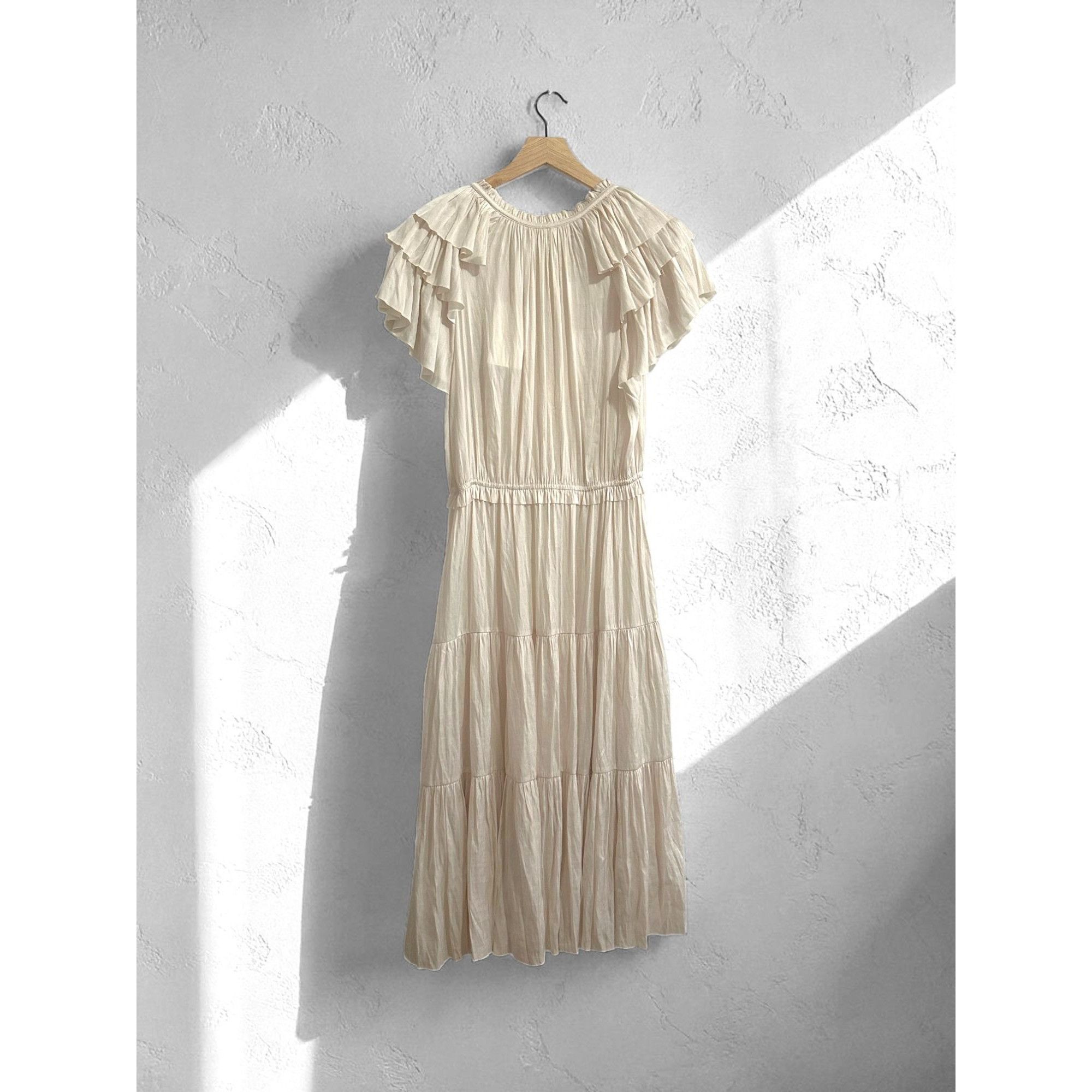 Ulla Johnson Ulla Johnson Blaire Midi Dress, Blanc , Cream, Size 8, NWT Size M / US 6-8 / IT 42-44 - 2 Thumbnail