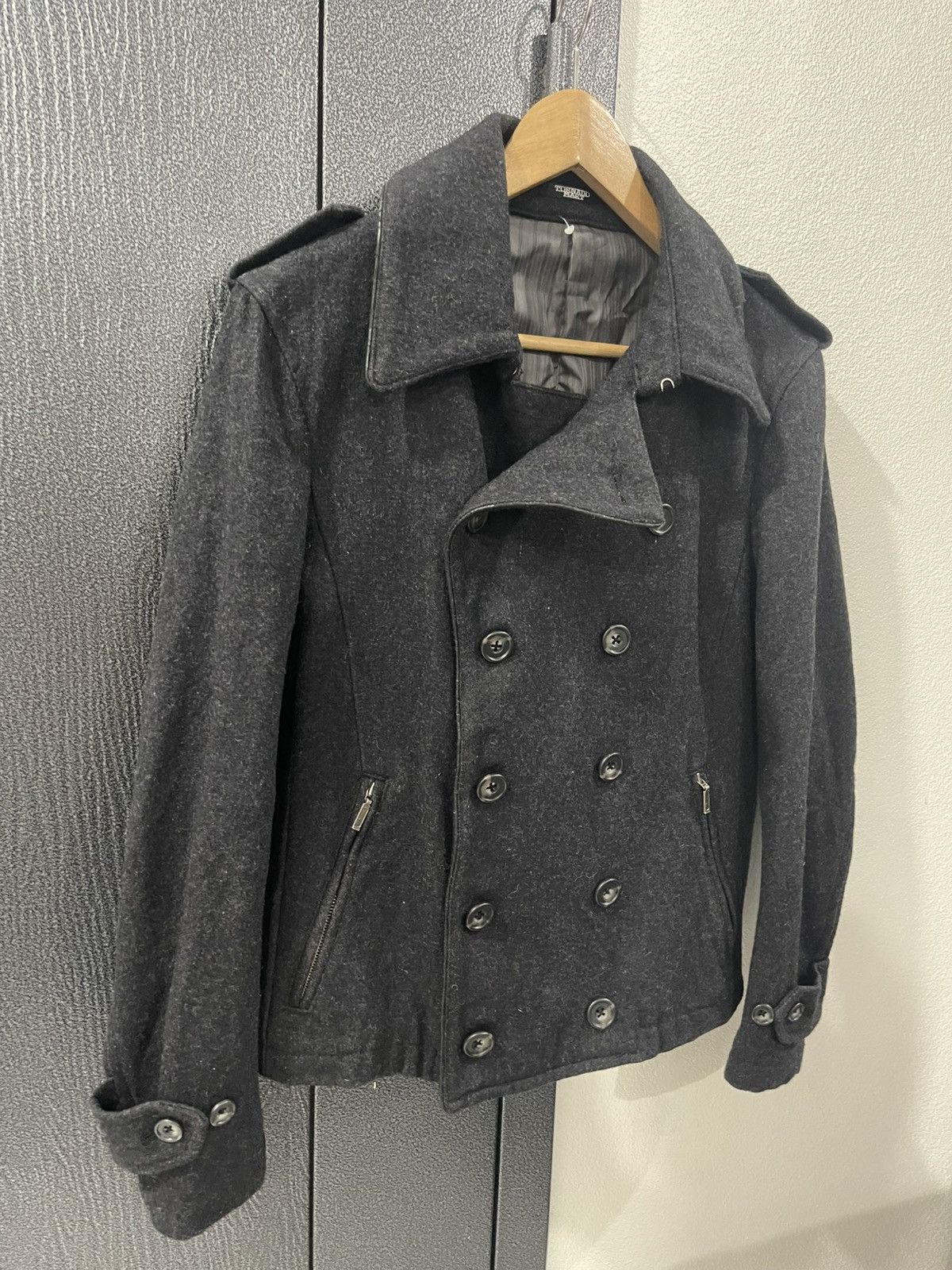 Tornado Mart Tornado Mart Wool Double Breasted Peacoat Size US S / EU 44-46 / 1 - 3 Thumbnail