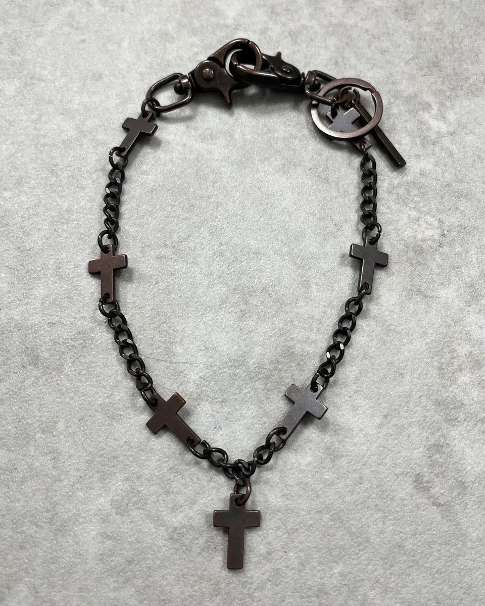 Dsquared2 Dsquared2 Gunmetal Metal Cross Charm Chain Size ONE SIZE - 2 Thumbnail