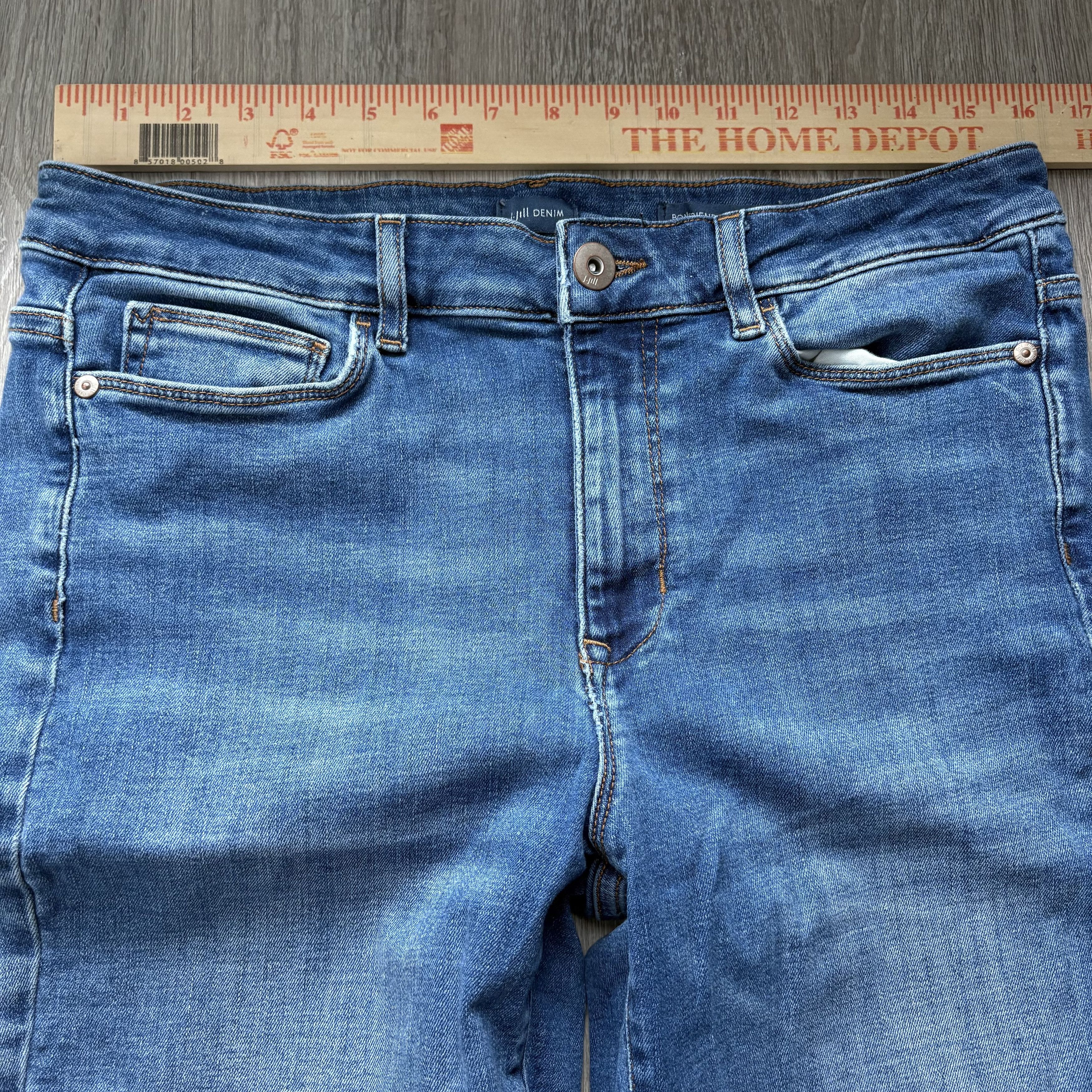 J. Jill J. Jill Boyfriend Straight Leg Ankle Denim Jeans 10T Size 32" / US 10 / IT 46 - 4 Thumbnail