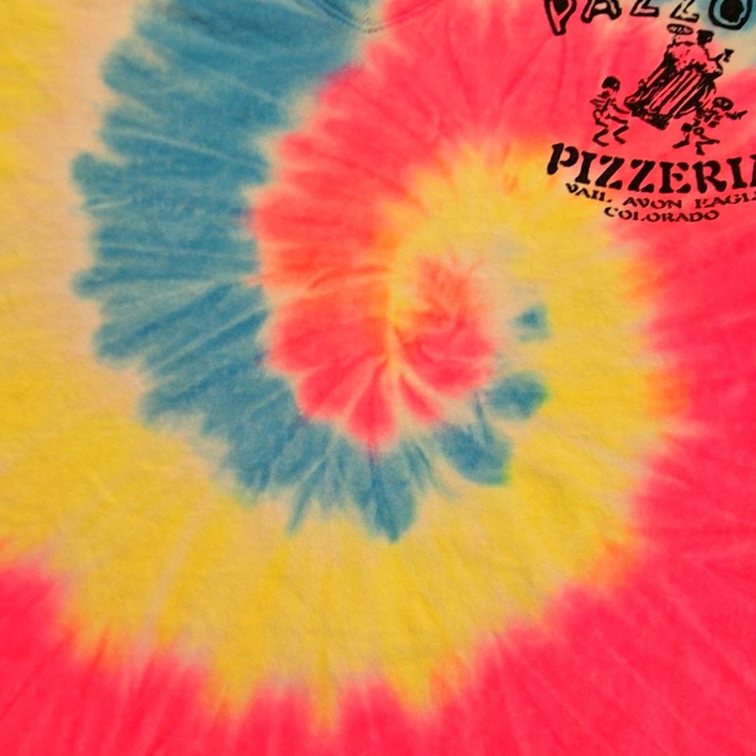 Other Pazzo's Pizzeria Tie Dye Shirt Skeleton Snowboard V-neck XL Size XL / US 12-14 / IT 48-50 - 3 Thumbnail