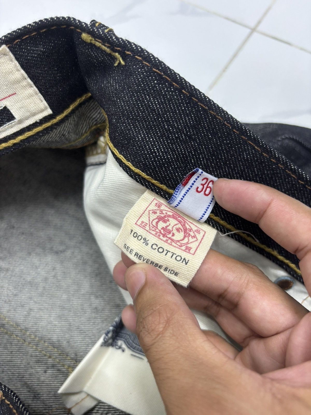 Japanese Brand Vintage Evisu Selvedge Japanese Brand Regular Fit Denim Jean Size US 36 / EU 52 - 16 Thumbnail