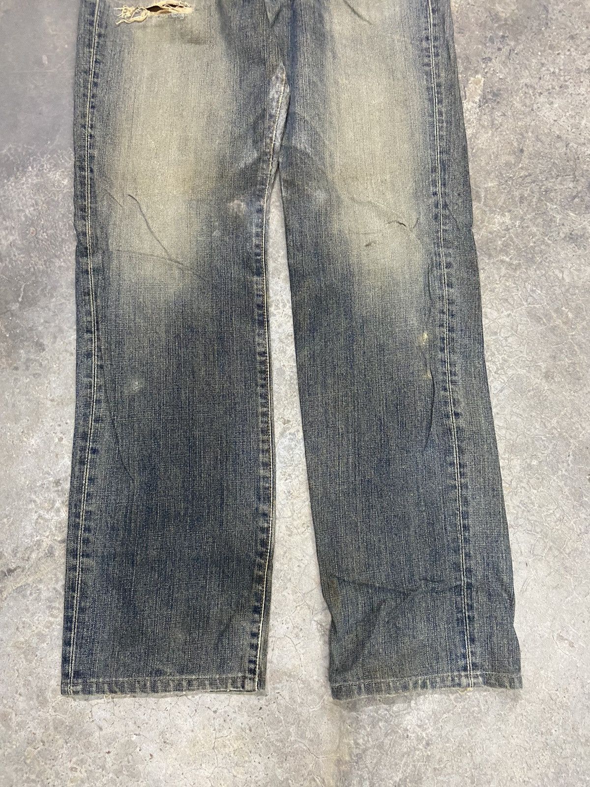 Beauty Beast Vintage Edwin Jeans Distressed Denim if 6 was 9 edwin 505ZZ Size US 33 - 2 Thumbnail