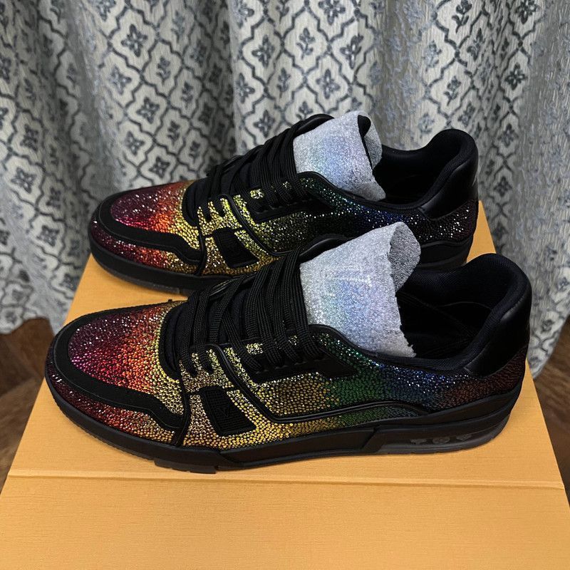 Louis Vuitton Louis Vuitton Colorful Diamond Low-Top Fashion Sneakers -25 Size US 10.5 / EU 43-44 - 1 Thumbnail
