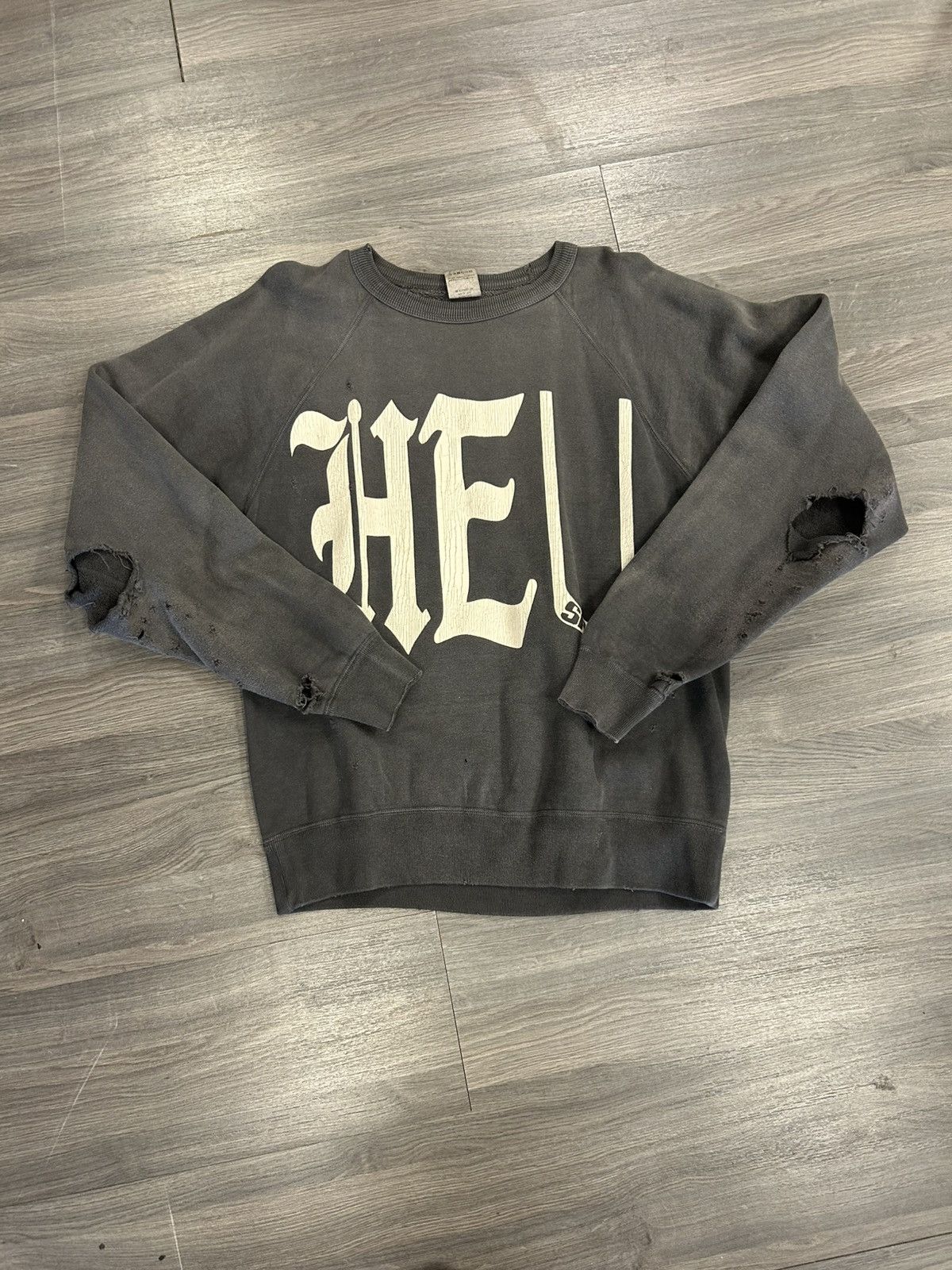 Saint Michael Saint Michael x Denim Tears HELL Crewneck Size US L / EU 52-54 / 3 - 1 Thumbnail