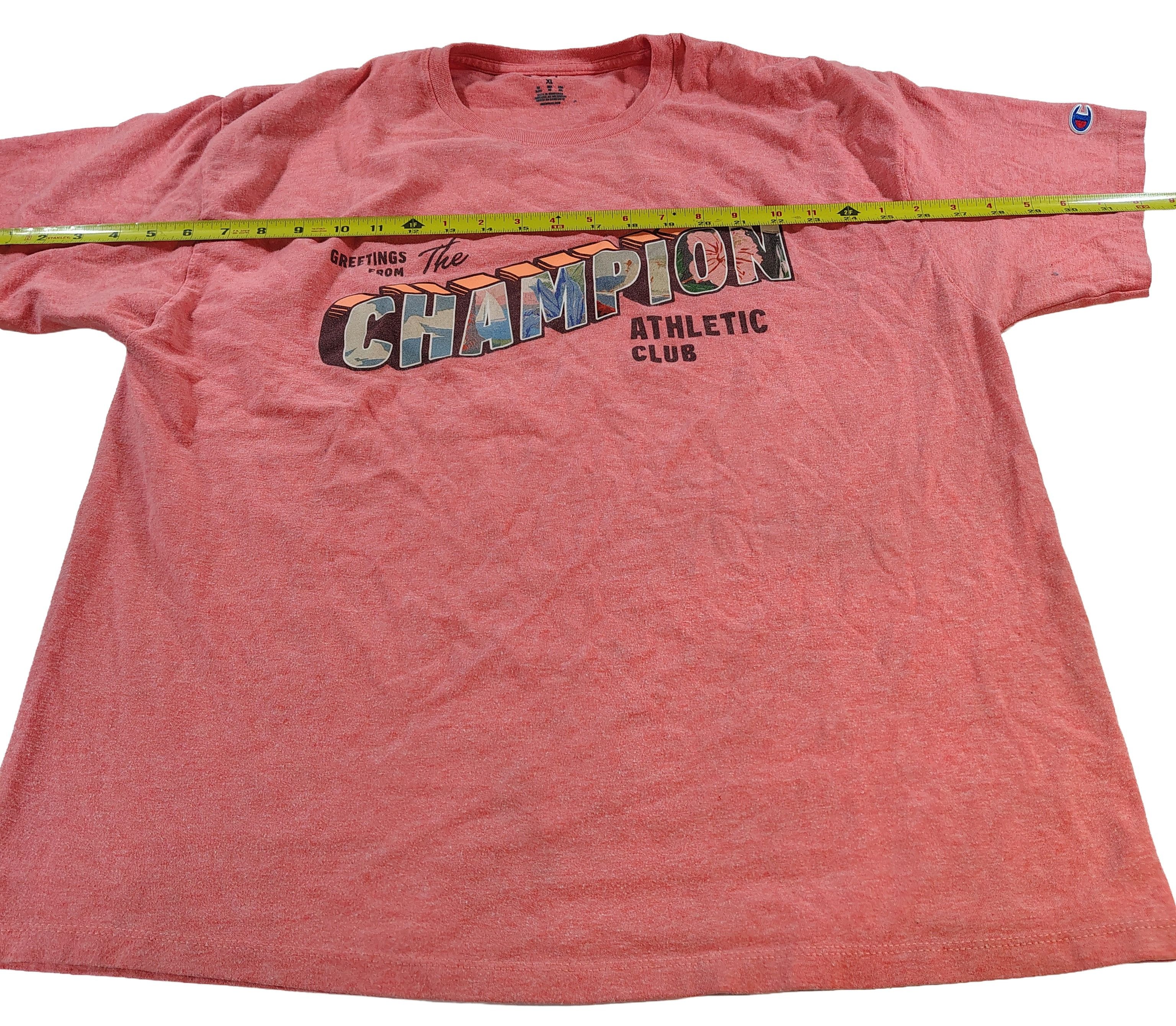 Champion Men's "Greetings From The CHAMPION Athletic Club" T-Shirt Size US XL / EU 56 / 4 - 3 Thumbnail