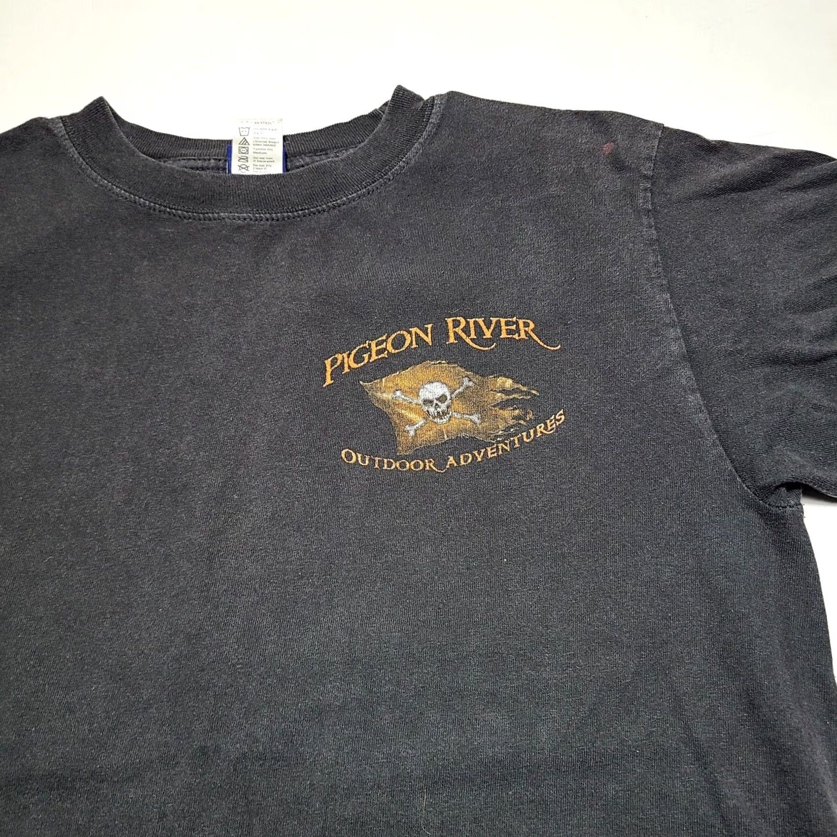 Vintage VINTAGE Pigeon River "The Ride Of Your Life" Graphic T-Shirt Men’s Size S Crew Neck Short Sleeve Black Mens Size US S / EU 44-46 / 1 - 4 Thumbnail