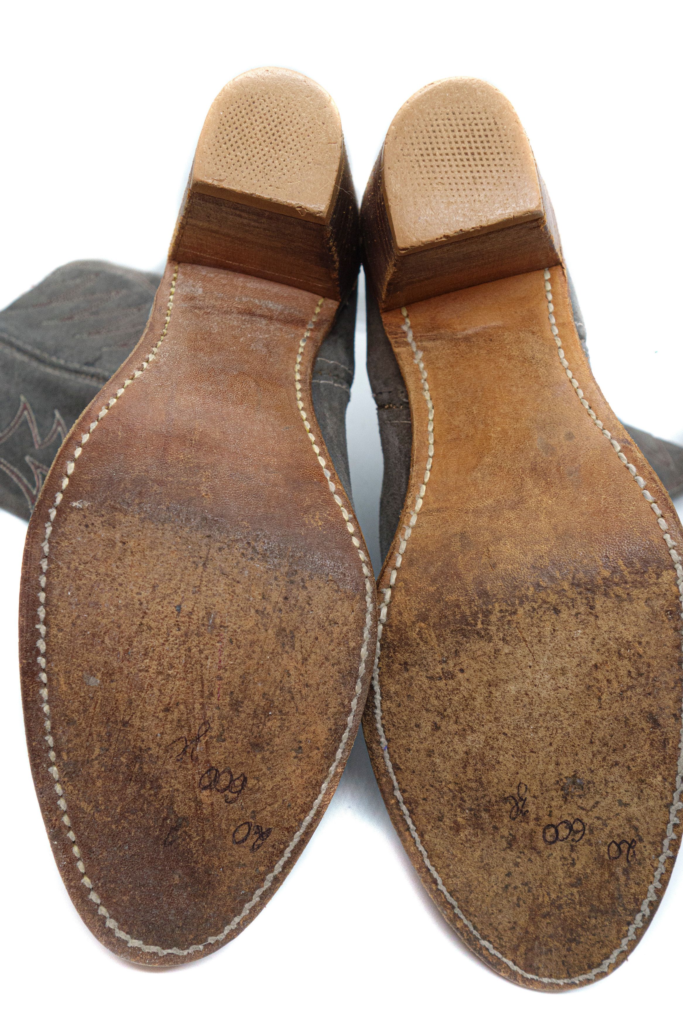 Acme Clothing 00S Cowboy Suede Boots Made in USA Vintage Size US 7.5 / IT 37.5 - 6 Thumbnail