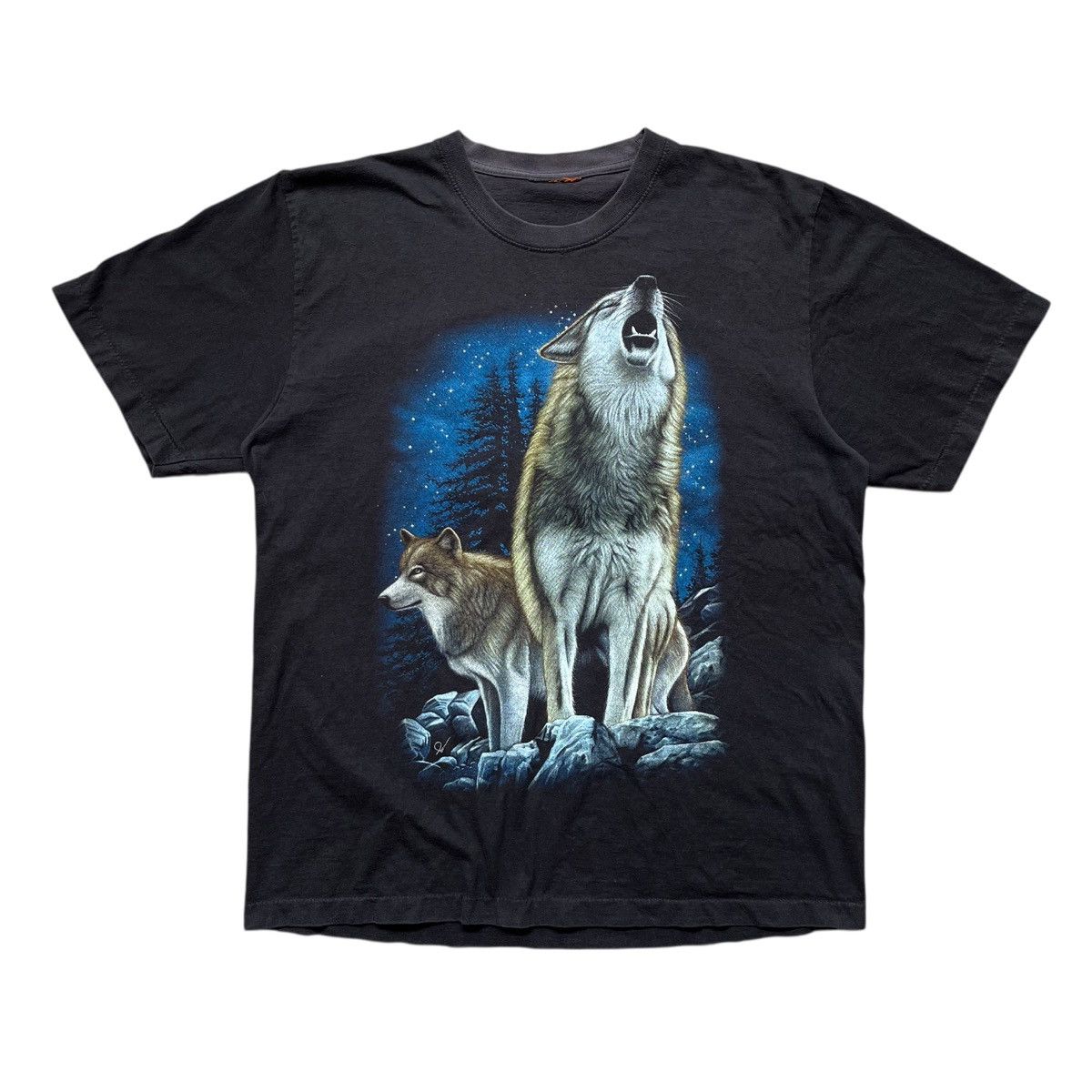 Vintage Vintage Wolves Mirror Printed Tee Size US L / EU 52-54 / 3 - 1 Thumbnail