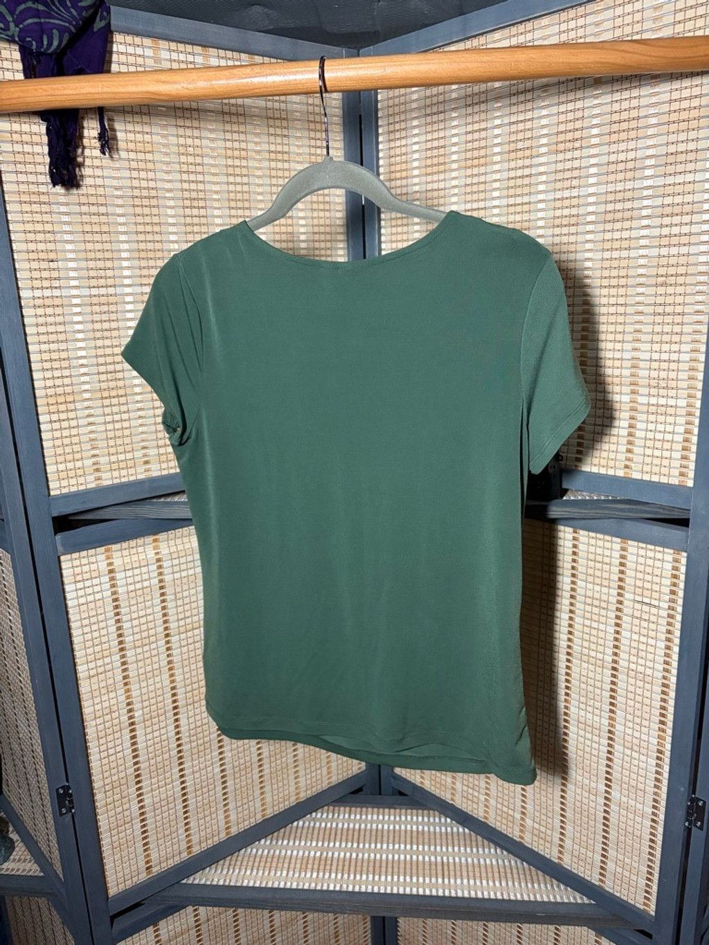 The Unbranded Brand Women's NY Collection Green Short Sleeve Top M Size M / US 6-8 / IT 42-44 - 4 Thumbnail