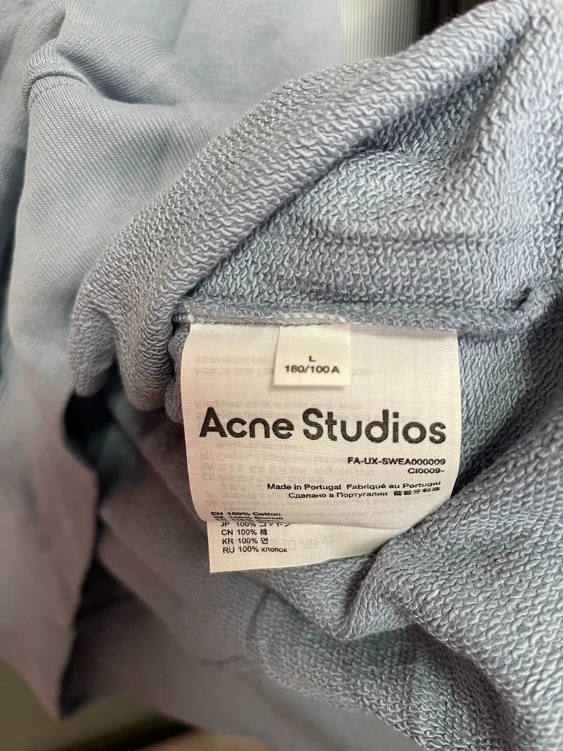 Acne Studios Acne Studios Blue pure cotton hoodie Size US L / EU 52-54 / 3 - 4 Thumbnail