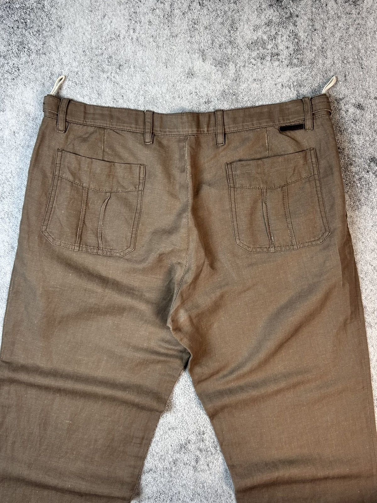Prada Vintage Prada Milano Brown Check Straight Cotton Pants Size US 36 / EU 52 - 10 Thumbnail