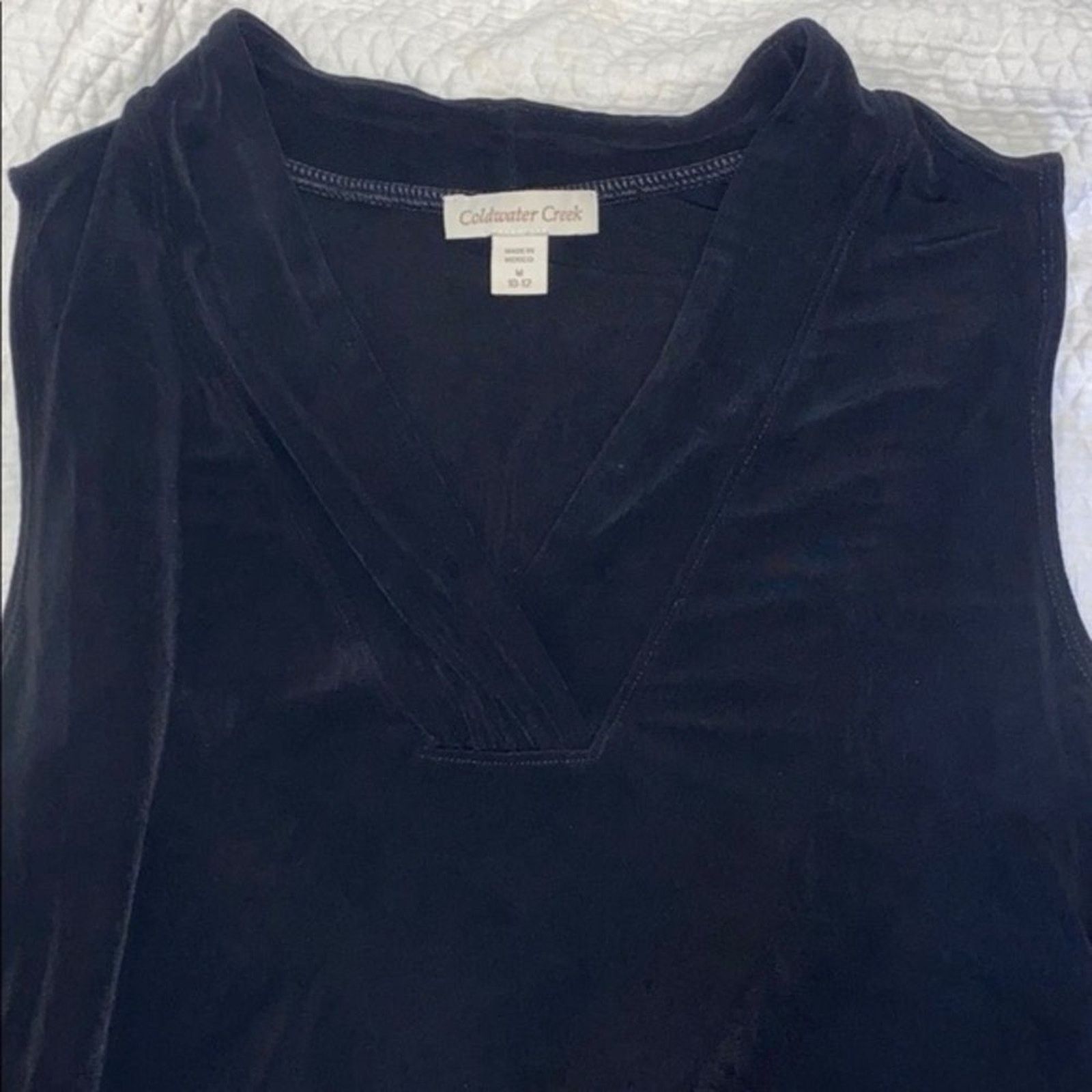 Coldwater Creek Coldwater Creek Black Cowl Neck Tank Top | Sz M Size M / US 6-8 / IT 42-44 - 3 Thumbnail