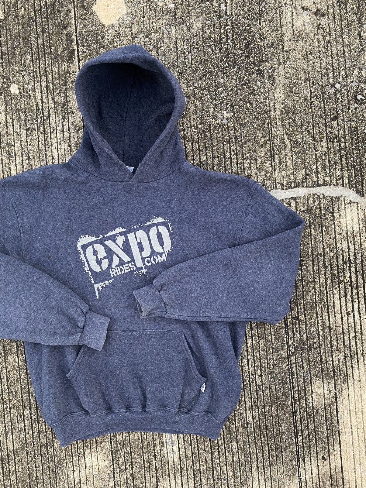 Russell Athletic × Vintage Vintage Russell Athletic Hoodie Gray Size US L / EU 52-54 / 3 - 2 Thumbnail