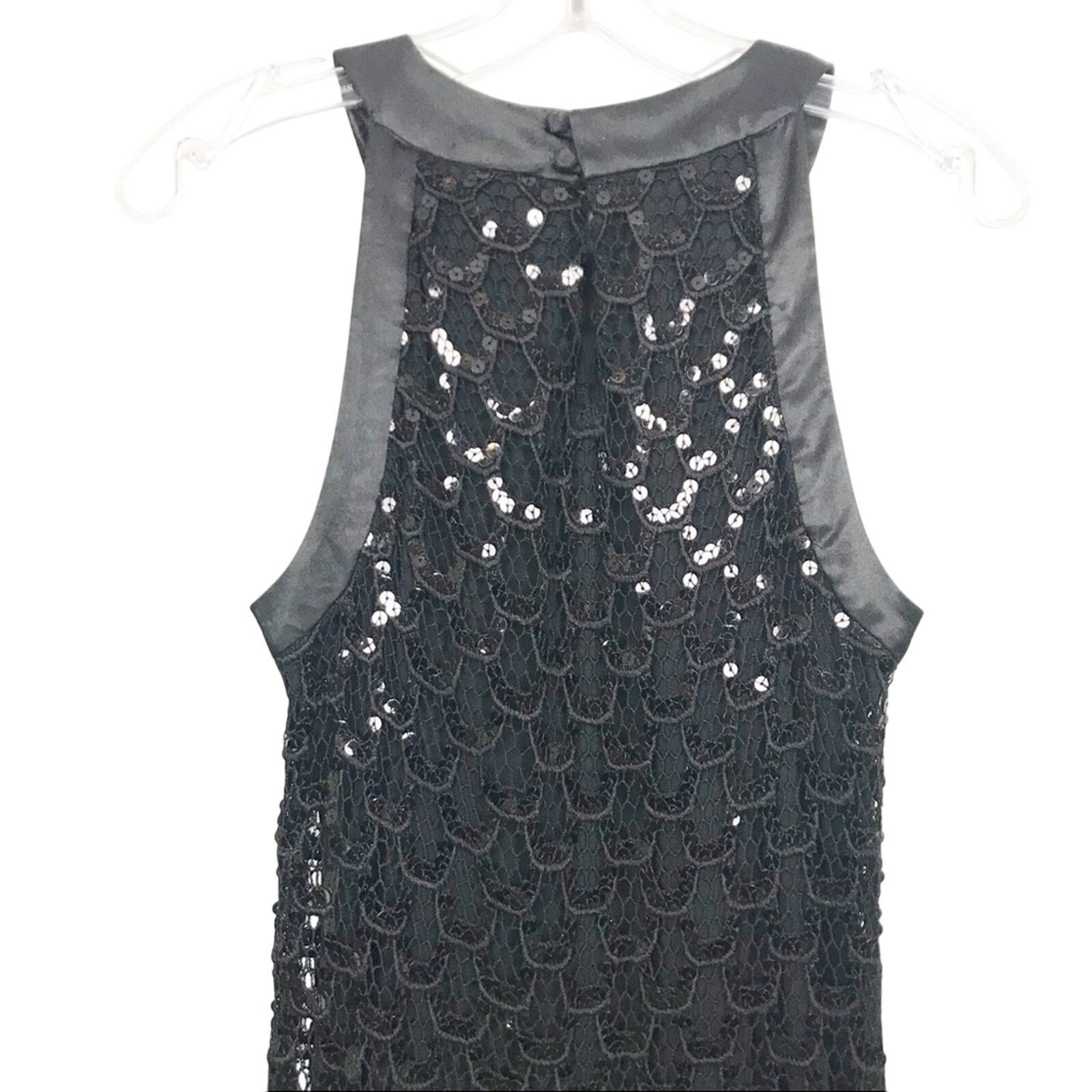 Other Eliza J Black Sequin Scaly Sleeveless Dress Sz 6 Size M / US 6-8 / IT 42-44 - 6 Thumbnail