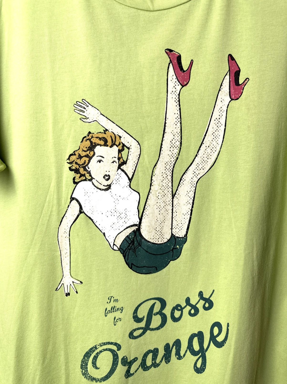 Hugo Boss Hugo Boss Orange Flying Girl Archive T Shirt Size US XL / EU 56 / 4 - 2 Thumbnail