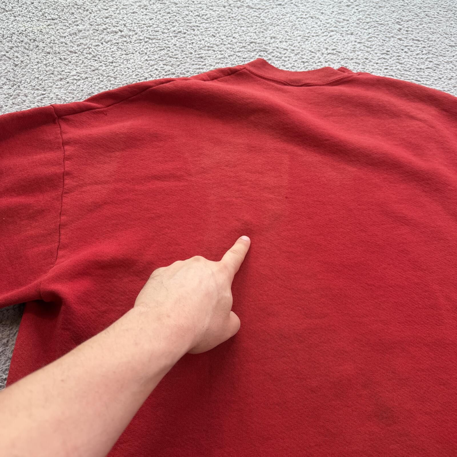 Jerzees Vintage 90s Indiana Hoosiers Crewneck Sweatshirt USA Red 2XL Size US XXL / EU 58 / 5 - 9 Thumbnail