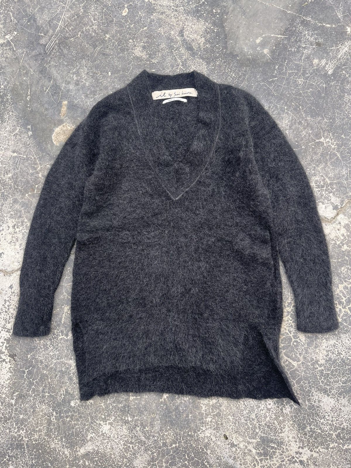 image of Avant Garde Il By Saori Komatsu Japan Mohair Pullover in Black, Women's (Size XS)