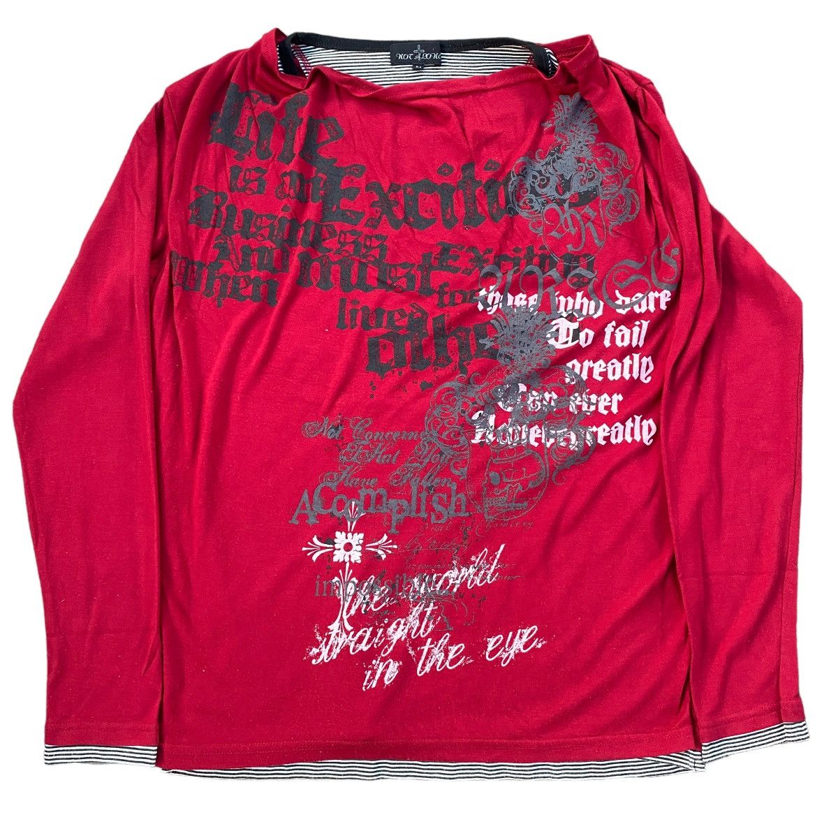Hysteric Glamour 2000's Not Alone Double Layer Cross Poem Tribal Size US M / EU 48-50 / 2 - 1 Thumbnail